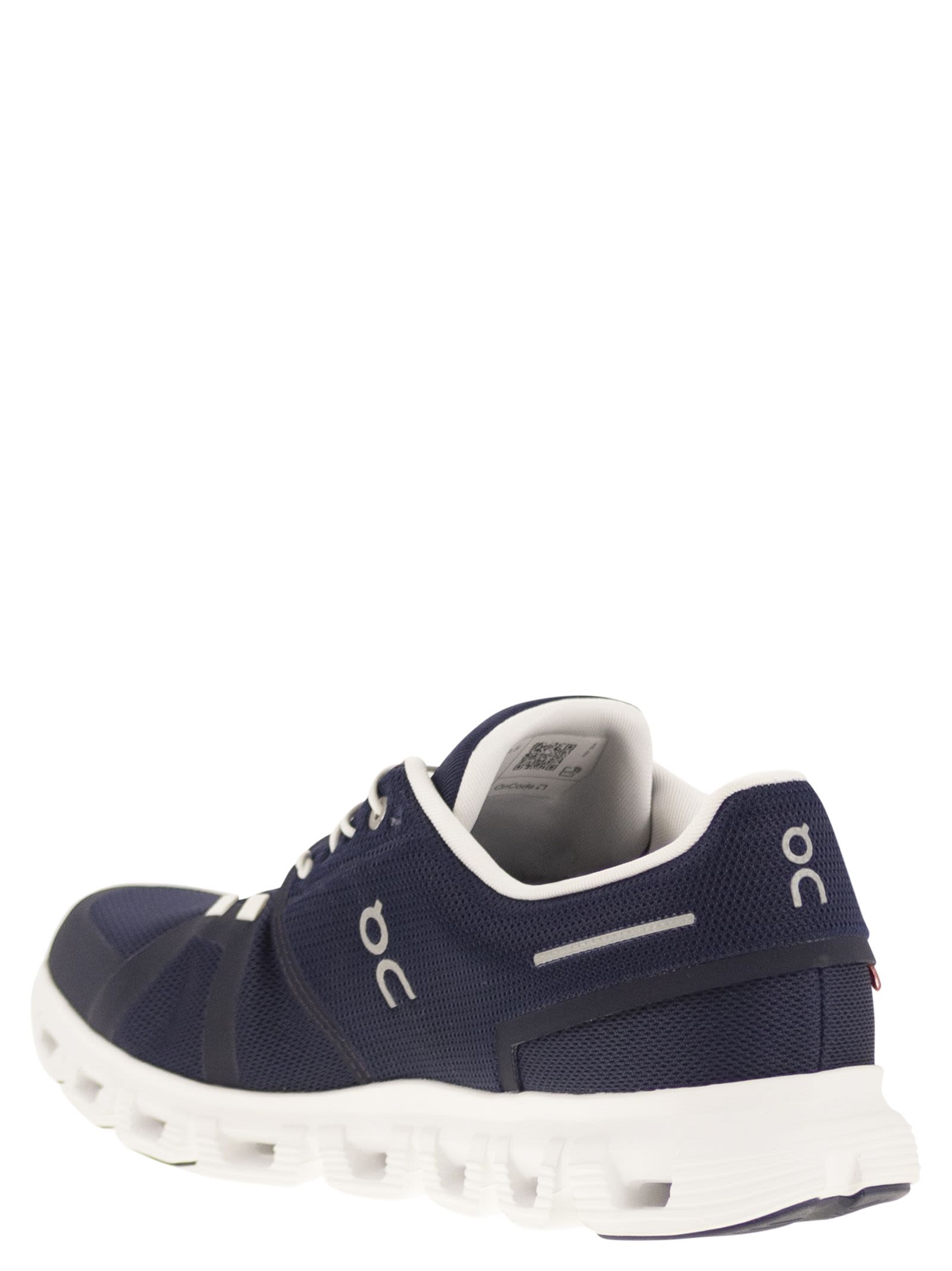 On Breathable Textile And Rubber Sneakers In Blue