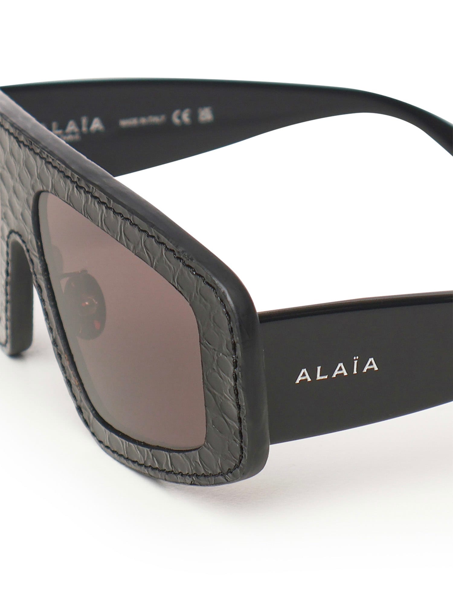 Alaïa Aviator Sunglasses In Black