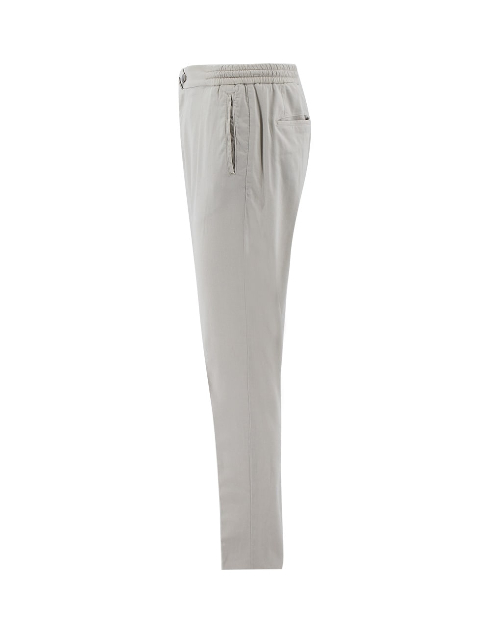 Shop Kiton Trousers In Light Grey