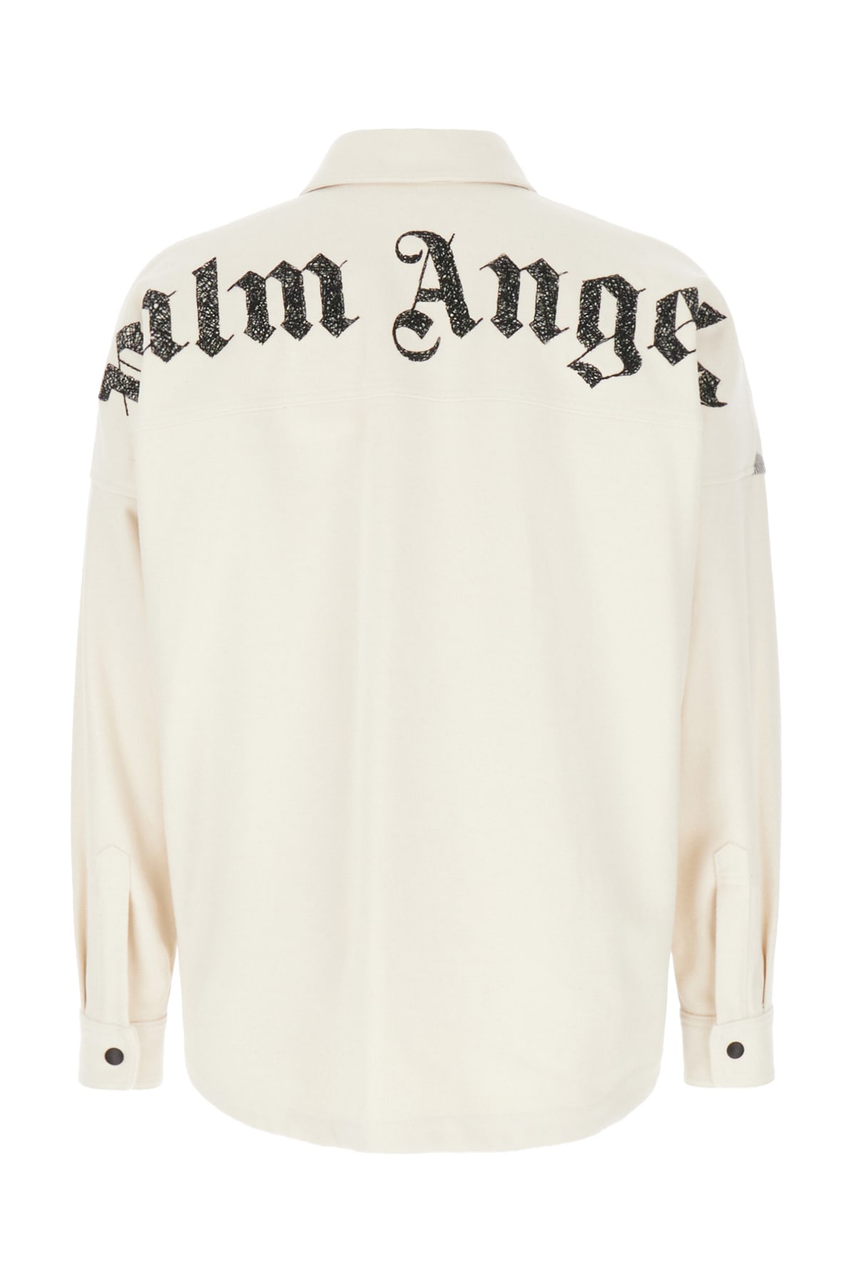 Shop Palm Angels Ivory Cotton Shirt In Multic