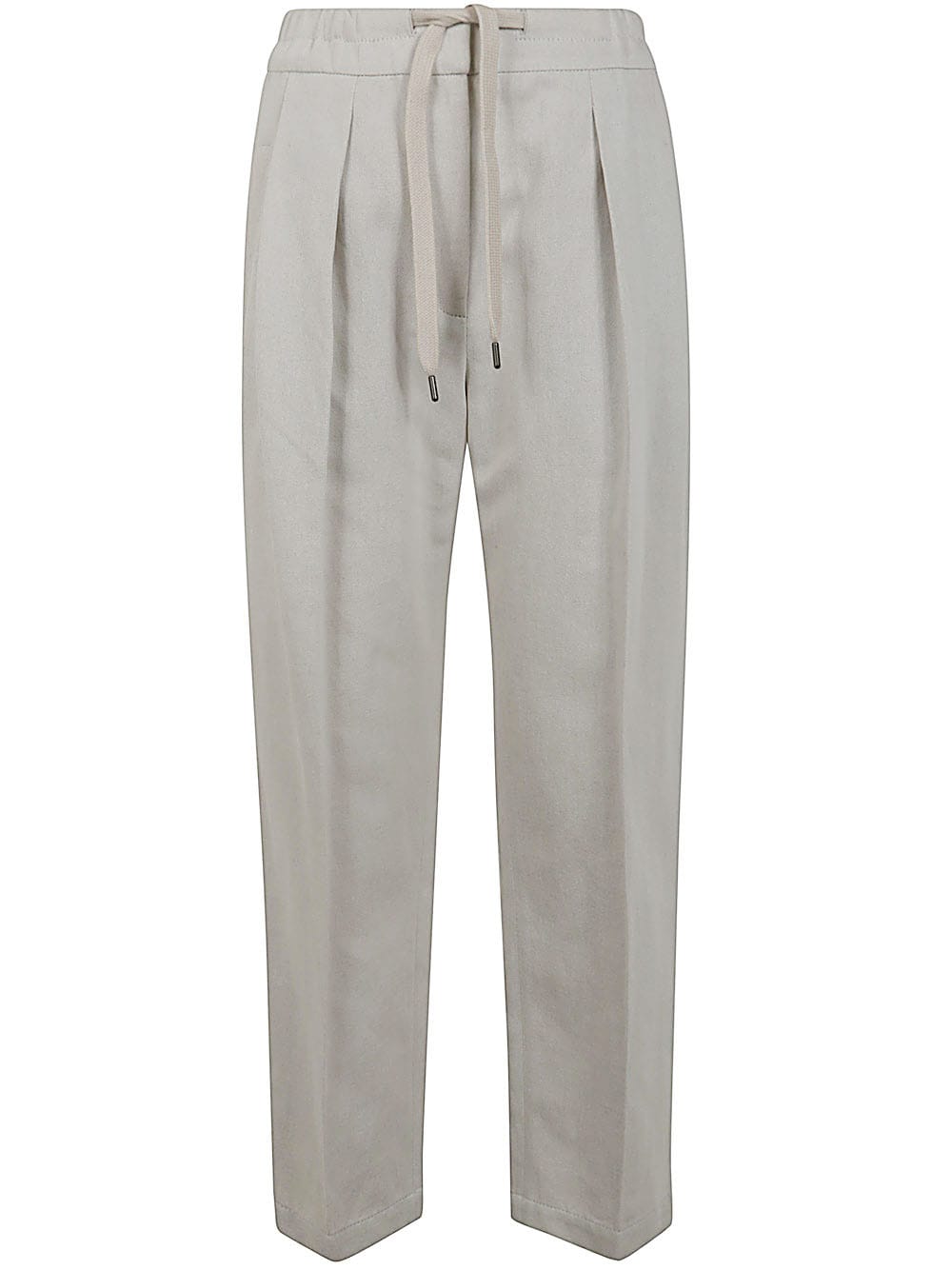 Shop Brunello Cucinelli Trouser In Chalk