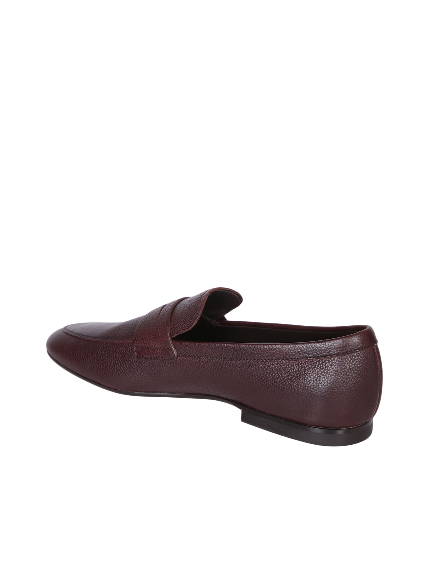 Shop Tod's Hammered-weave Brown Loafers