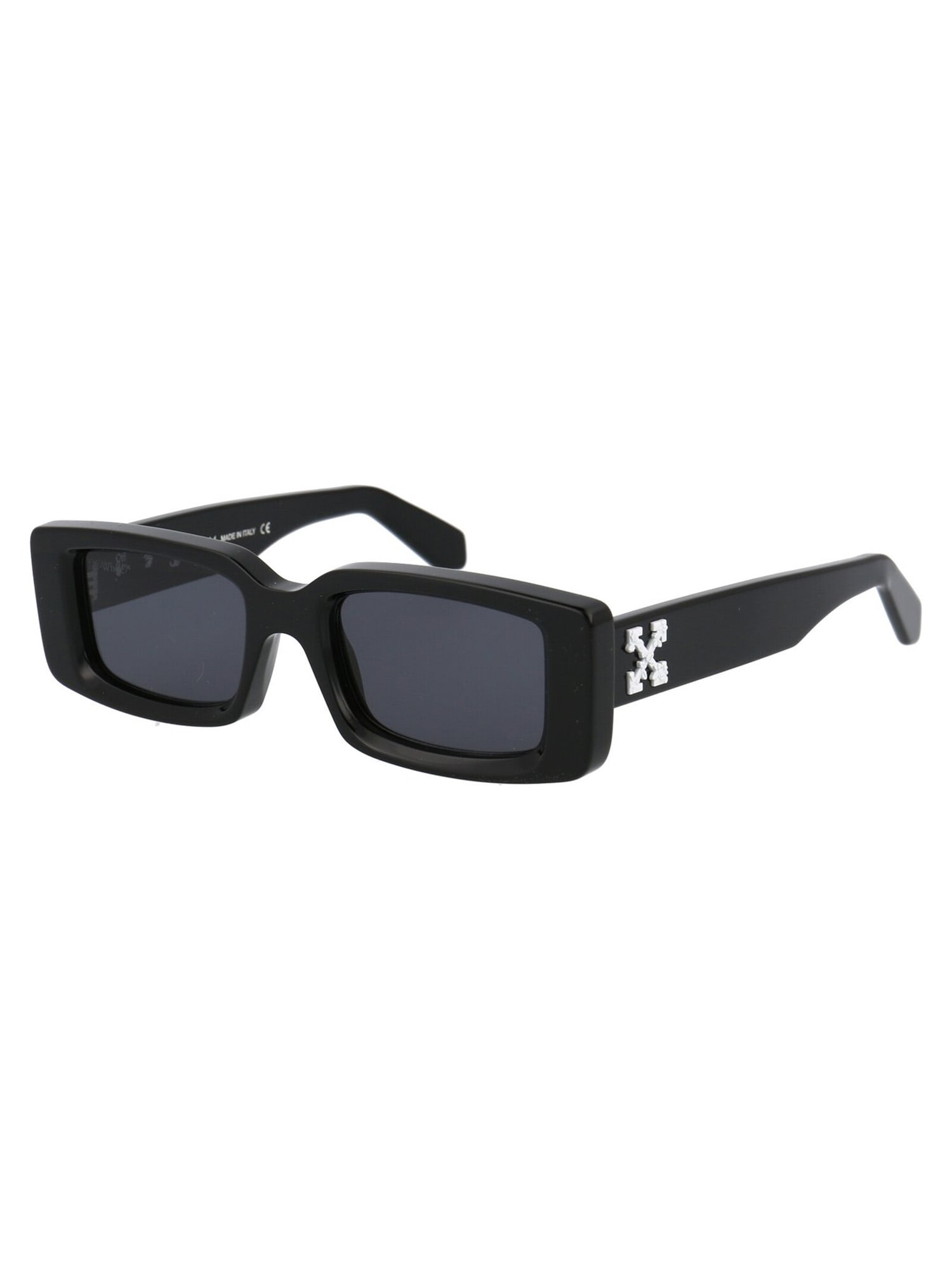 Shop Off-white Arthur Sunglasses Sunglasses In Black Dark Grey