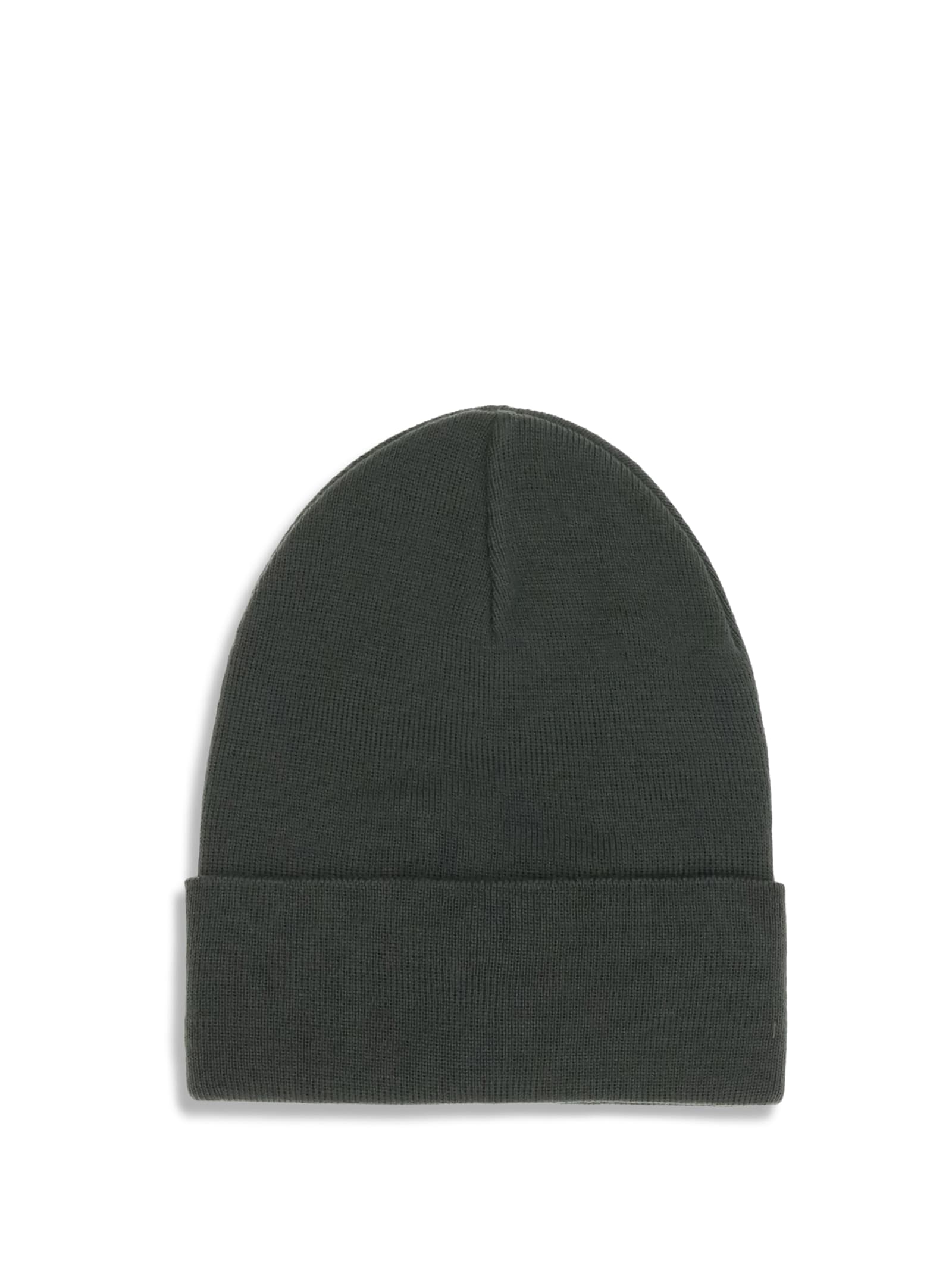 Moncler Wool Beanie Hat In Brown