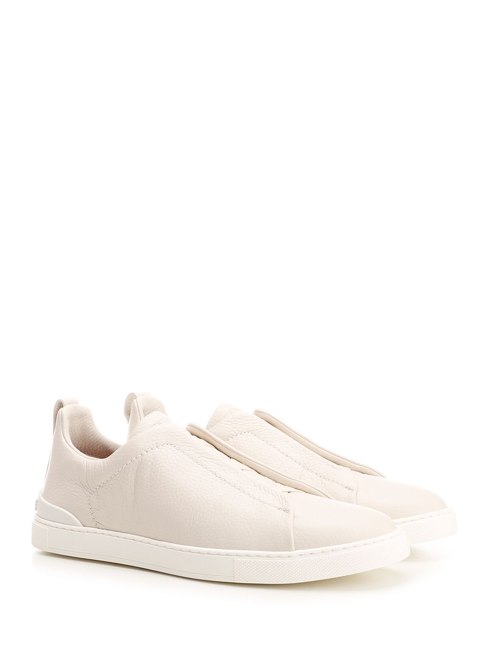Zegna Triple Stitch Low Top Sneakers