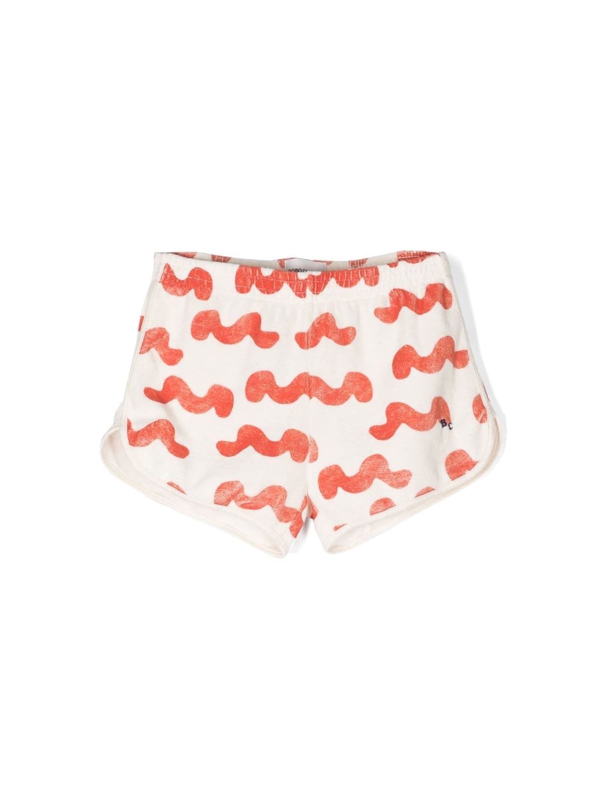Shop Bobo Choses Waves All Over Terry Shorts In Multi