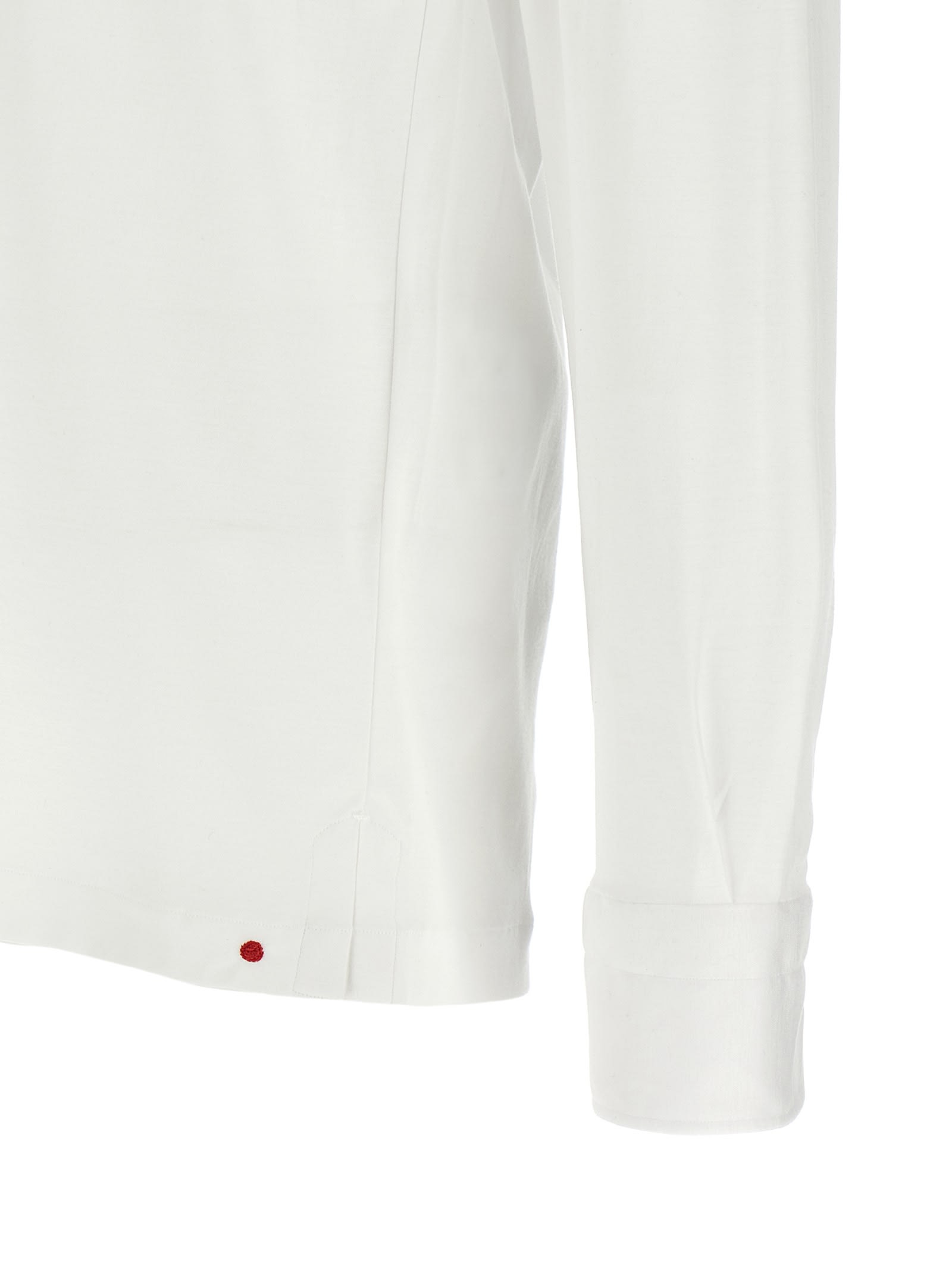 Shop Kiton Positano Polo Shirt In White