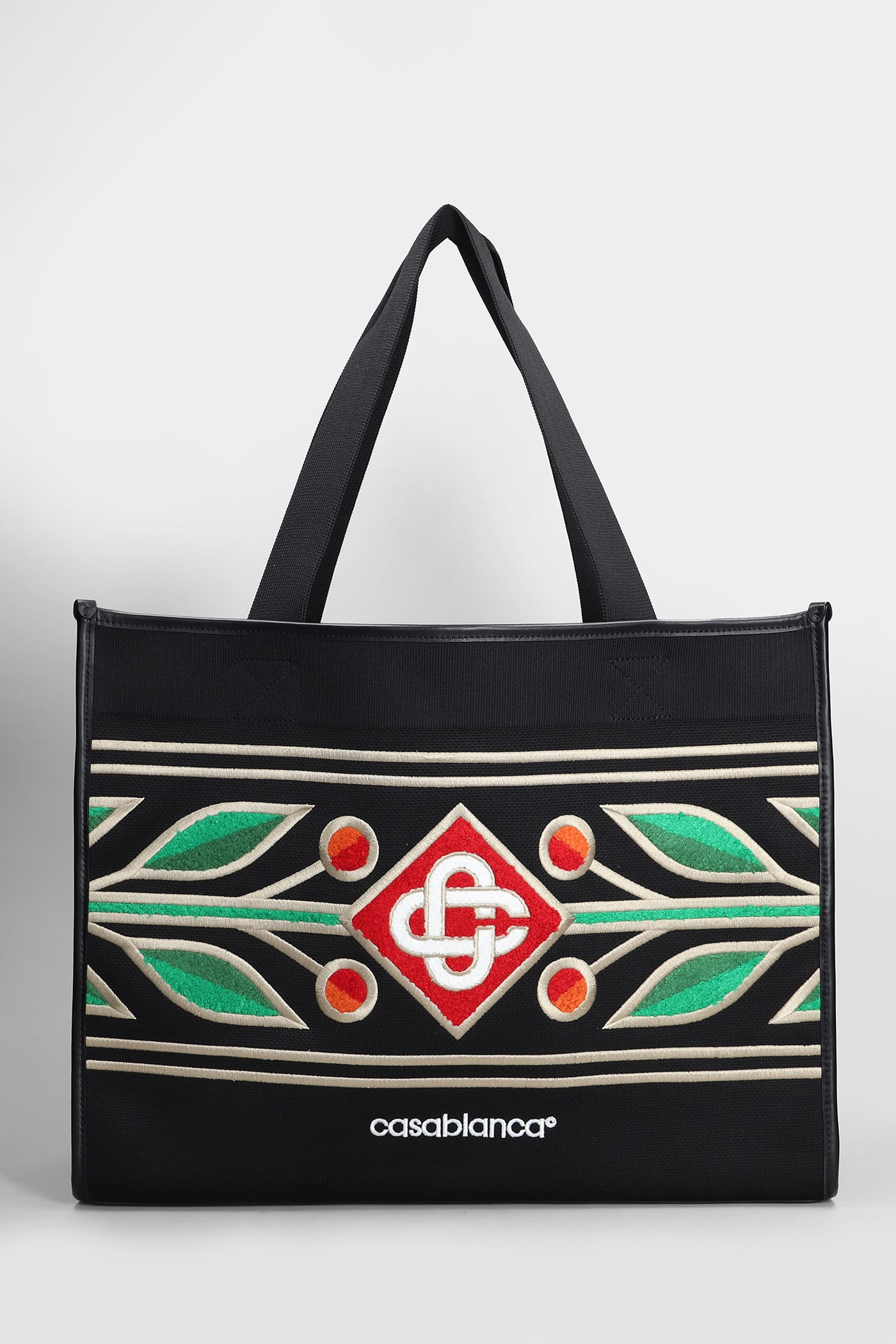 Tote In Black Polyester