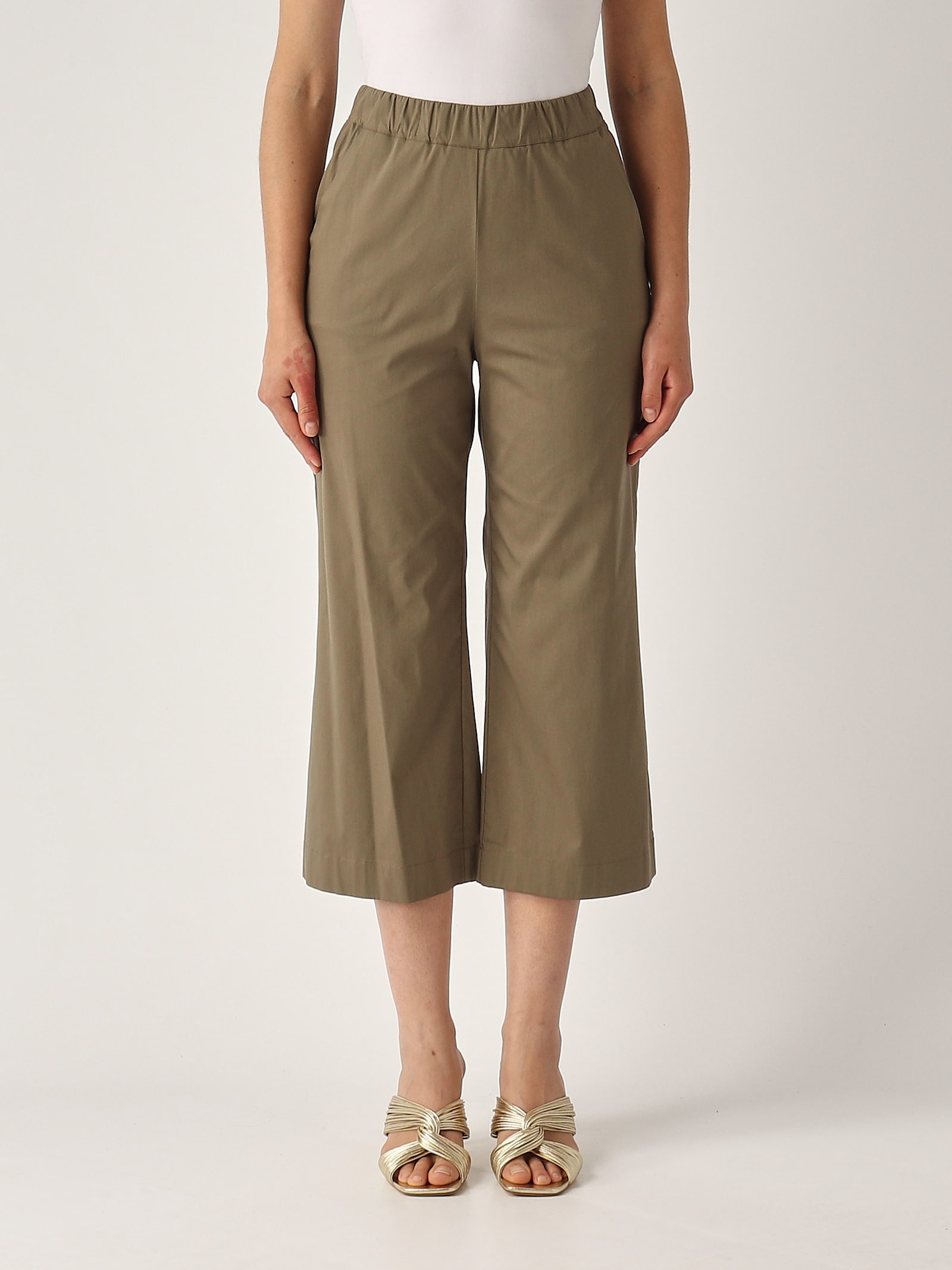 Gran Sasso Pantalone Trombetta Trousers In Brown