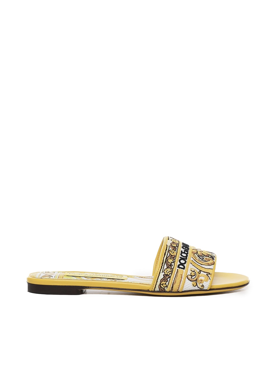 Shop Dolce & Gabbana Slides Majolica In Multicolour