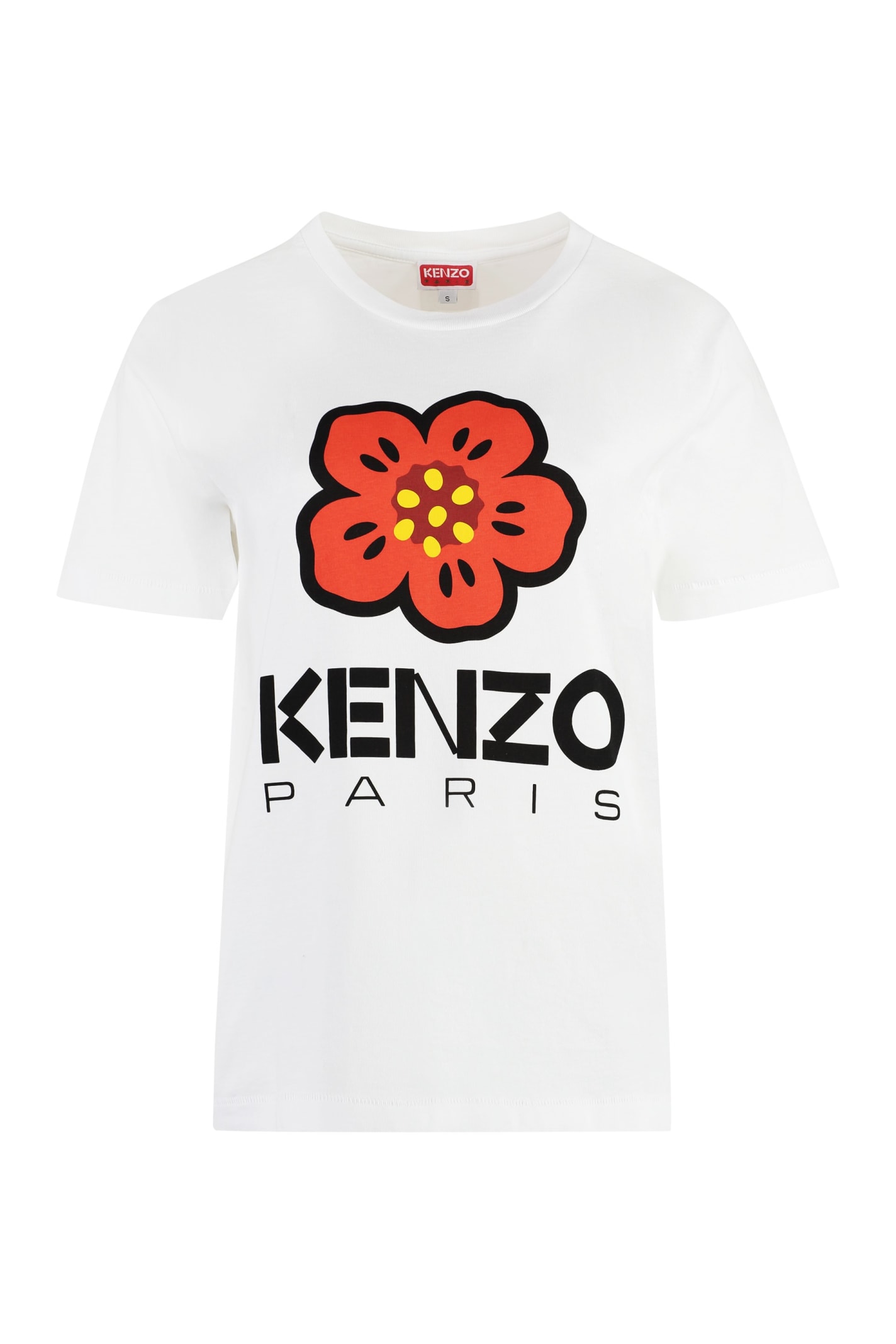 Kenzo Cotton Crew-neck T-shirt In White