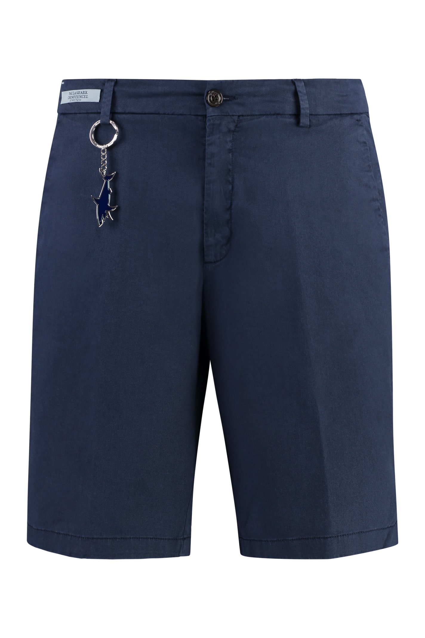 Shop Paul&amp;shark Cotton Bermuda Shorts In Blue