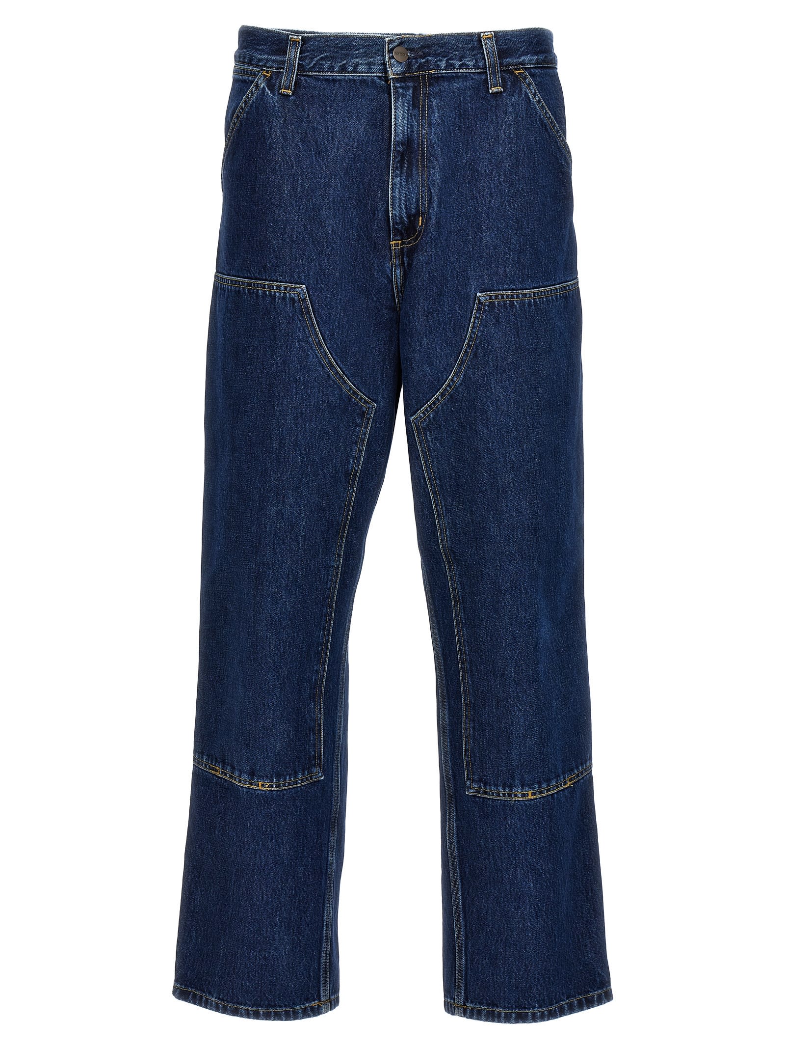 Shop Carhartt Double Knee Jeans In Denim