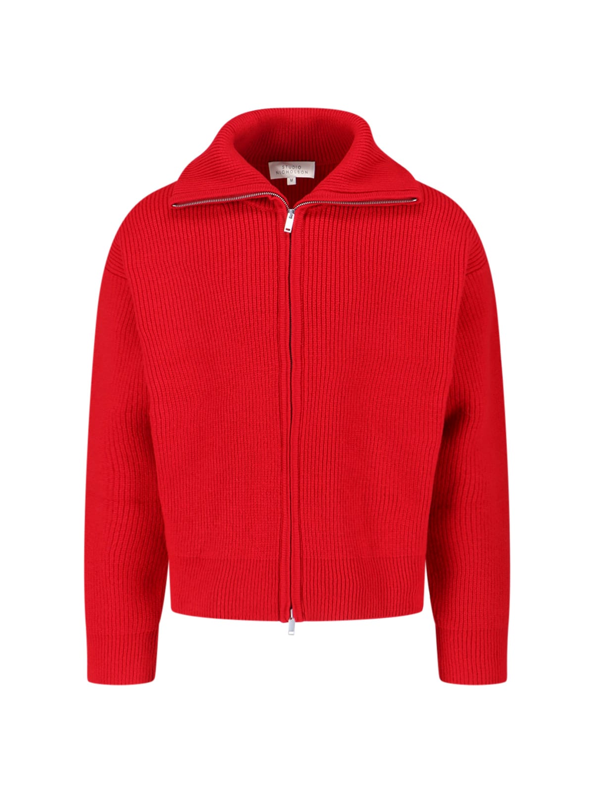 Studio Nicholson Sandos Zip Sweater In Red