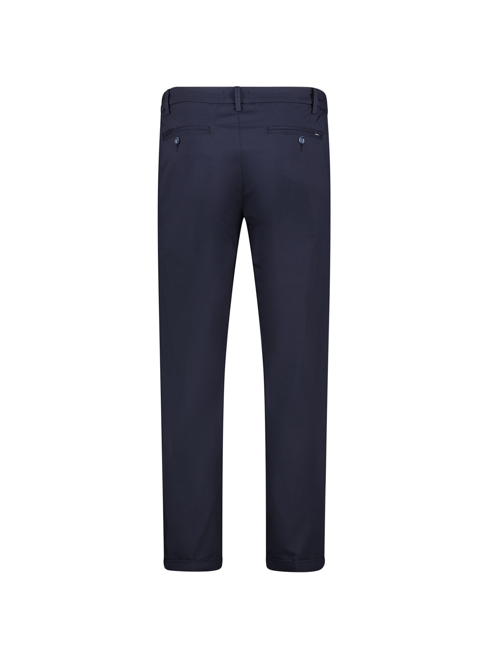 Shop Re-hash Navy Blue Mucha Trousers In Blu Navy