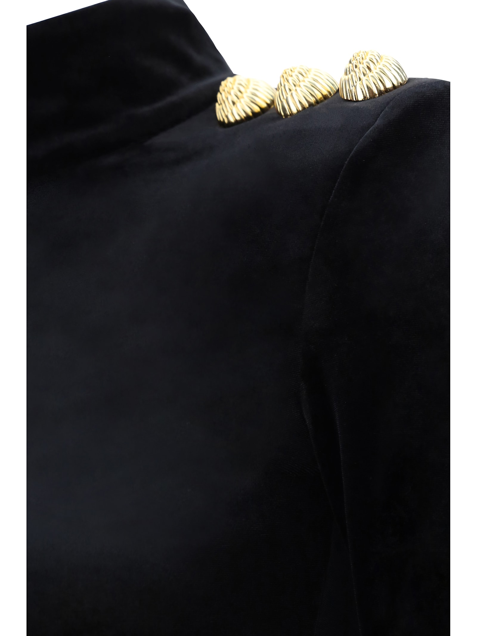 Shop Balmain Turtleneck Long Sleeve Jersey In Noir