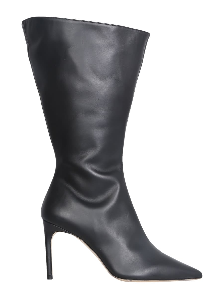 Shop Giannico Victoria Boots In Black