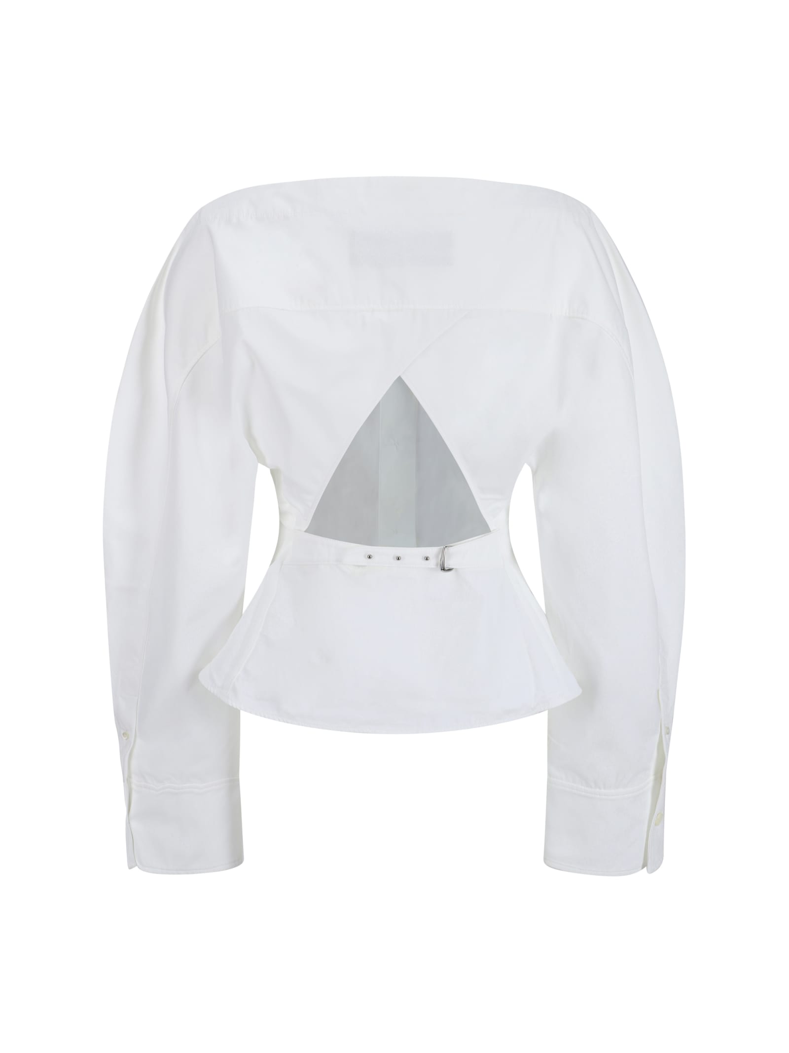 Shop Jacquemus La Chemise Barco Shirt In White