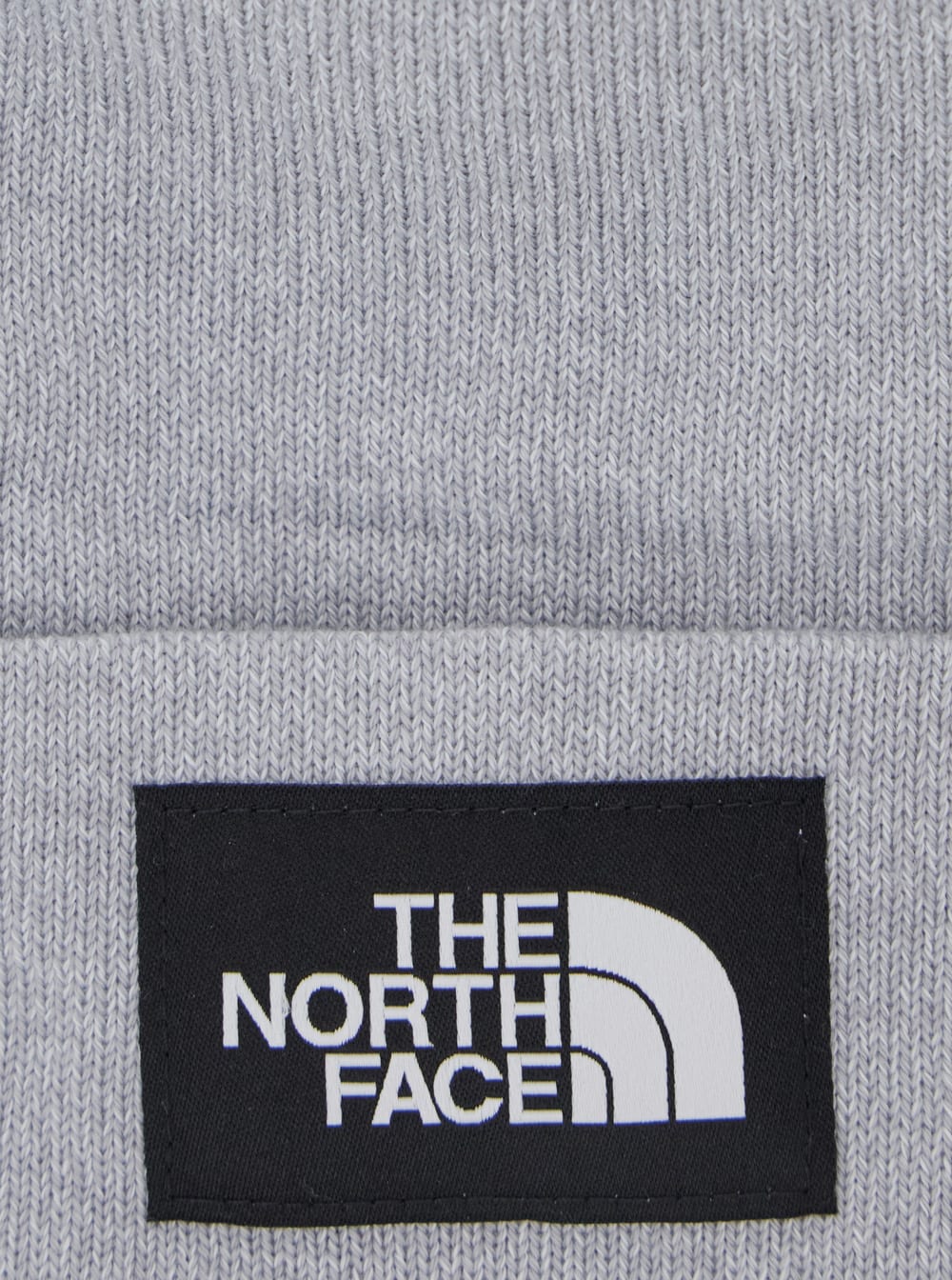 The North Face Melange Light Grey Stretch Polyester Blend Beanie Hat In Gray
