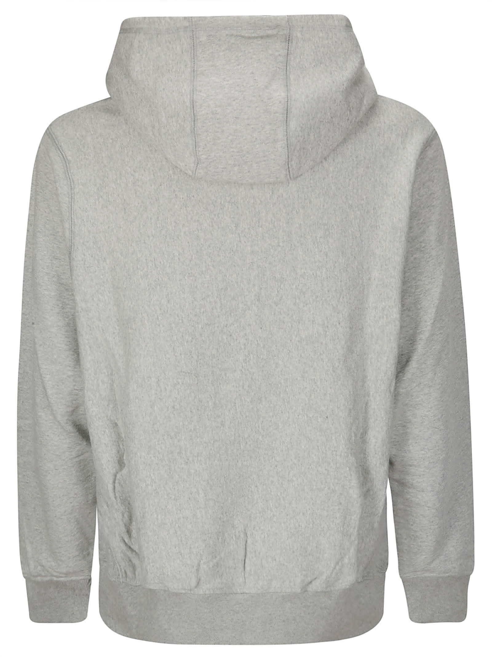 Shop Billionaire Boys Club Heart And Mind Popover Hood In Heather Grey