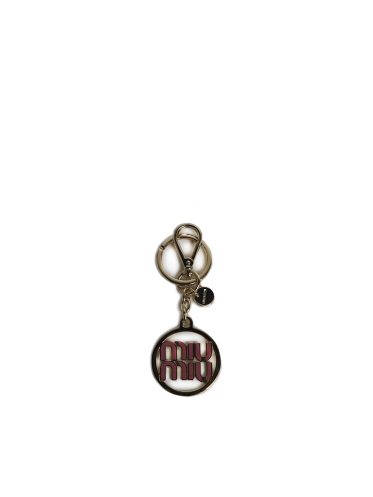 Miu Miu Portachiavi Logo In Metallo
