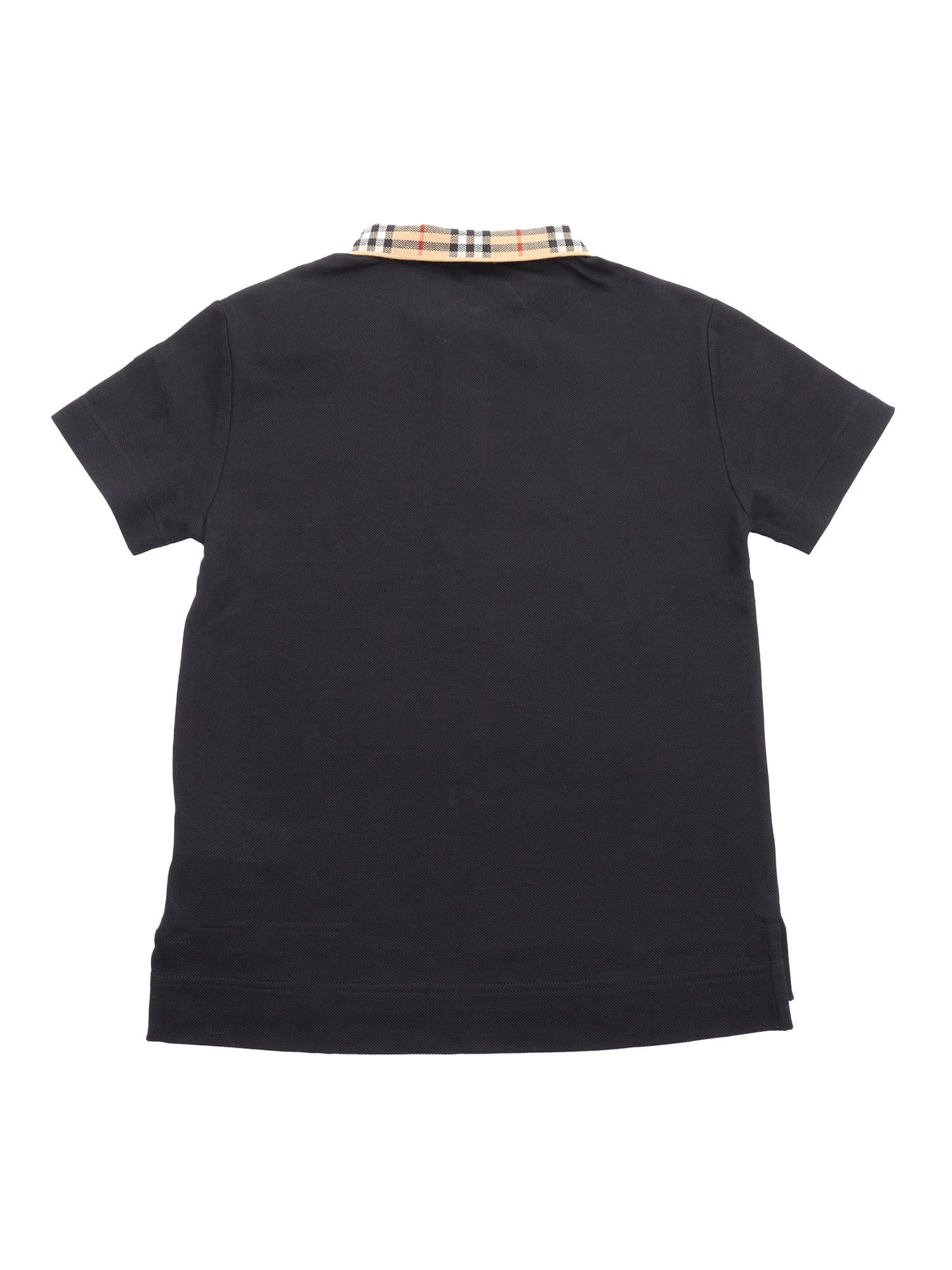 Burberry Kid Boy Polo Shirts In Black