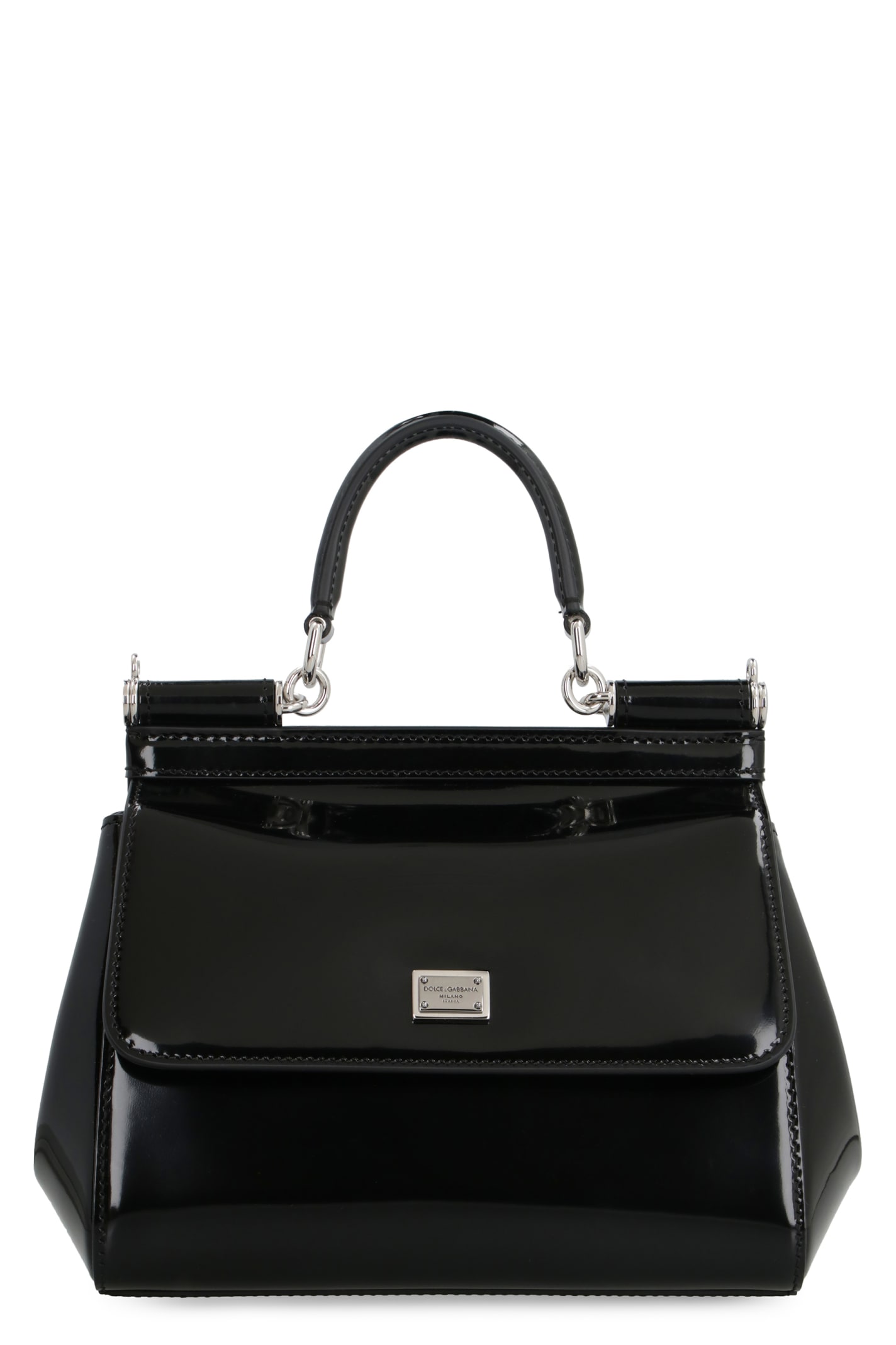 Dolce & Gabbana Kim Dolce&gabbana - Sicily Leather Mini Handbag In Black