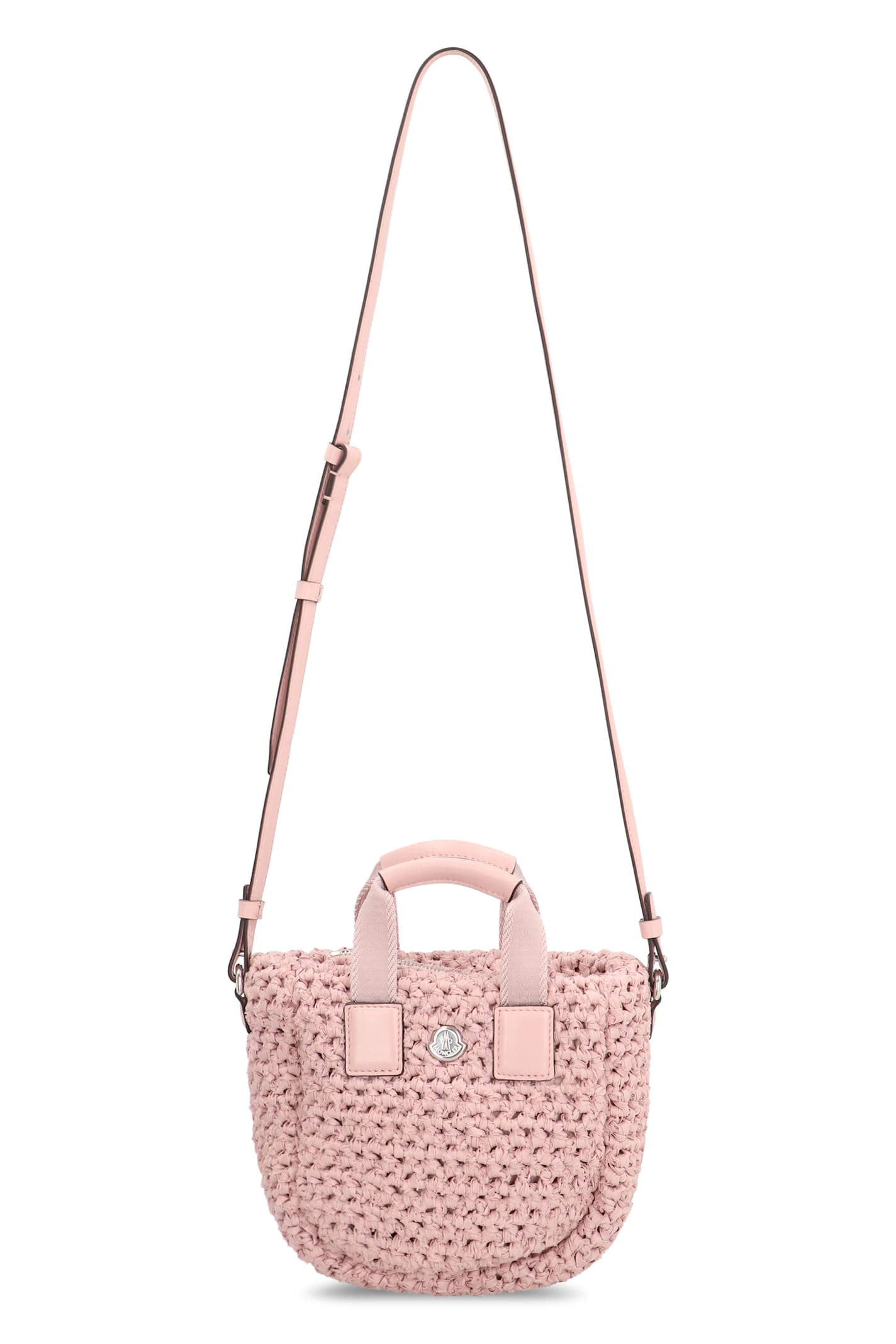 Moncler Small Caradoc Tote Bag In Pink