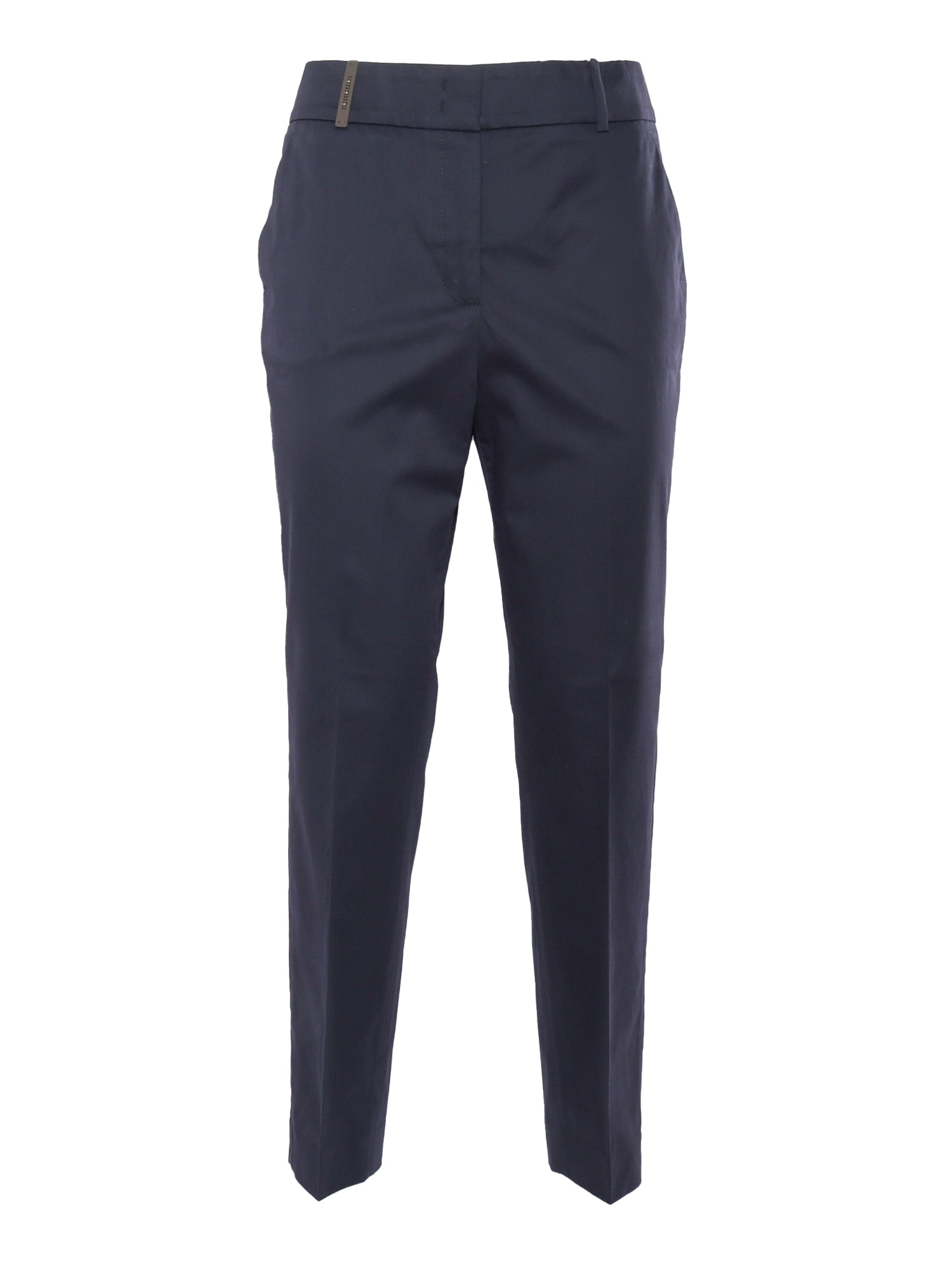 Peserico Pleated Zipper Casual Pants In Multicolor