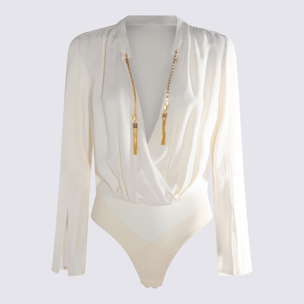 Elisabetta Franchi White Bodysuit In White