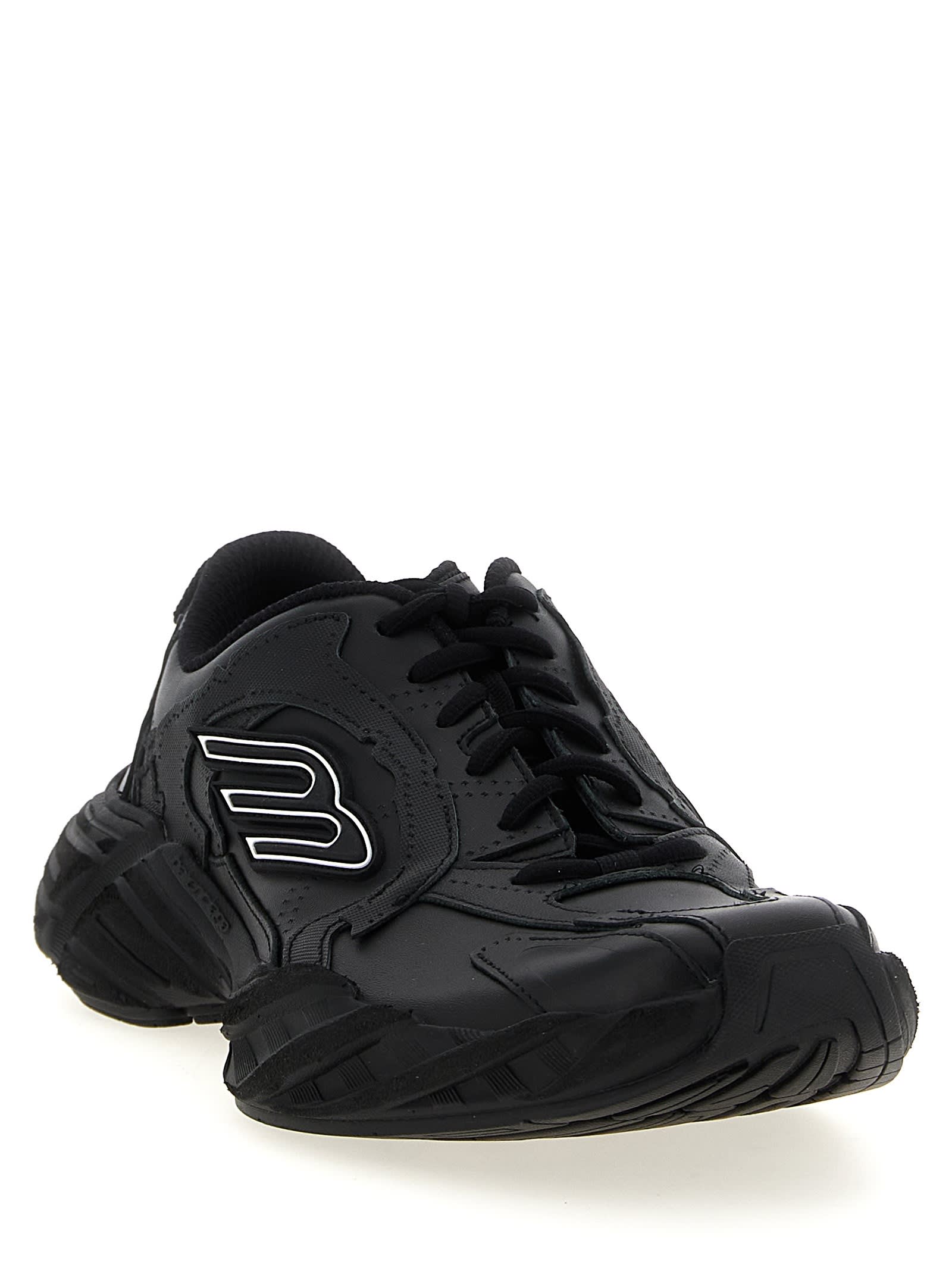 Balenciaga Monday Low-top Sneakers In Black
