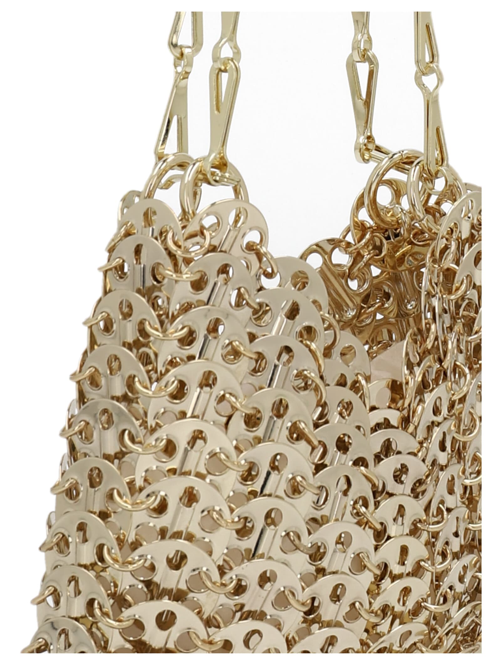 Shop Rabanne 1969 Nano Shoulder Bag In Gold