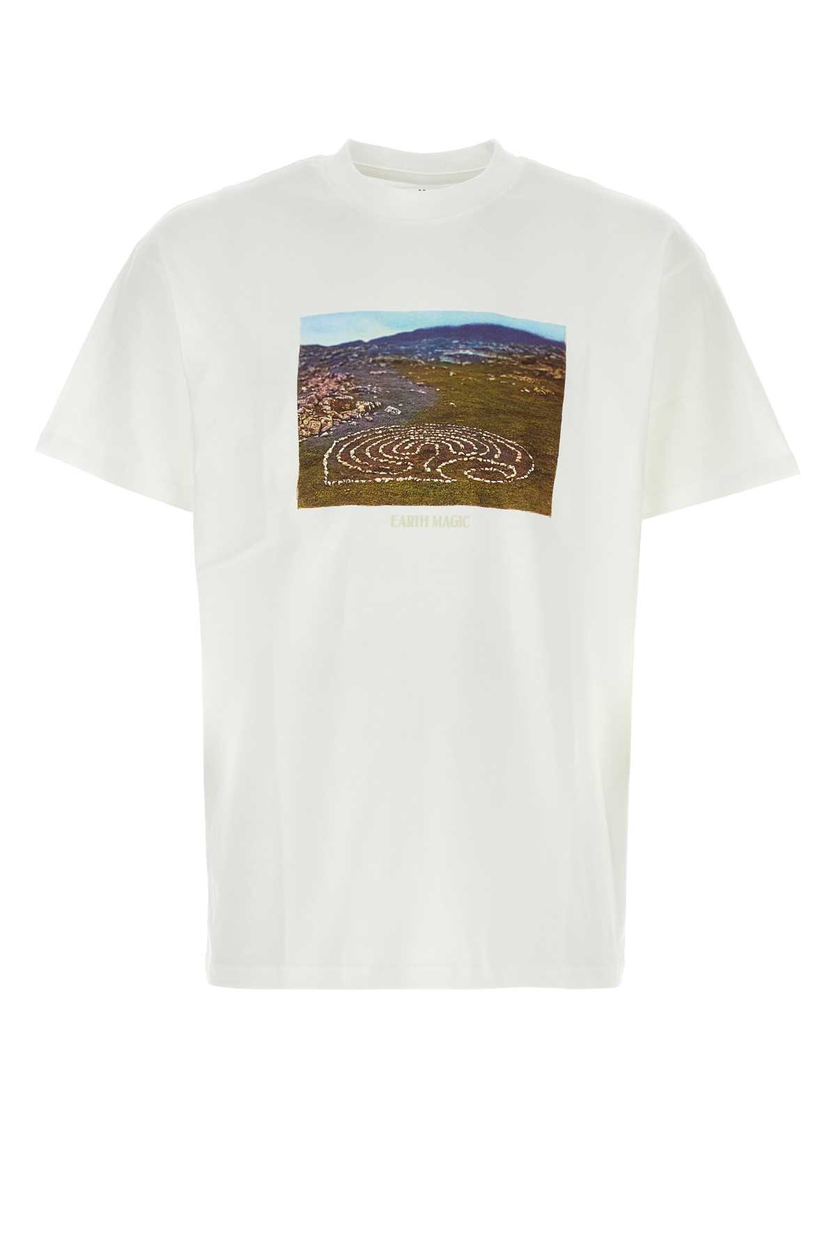 Shop Carhartt White Cotton S/s Earth Magic T-shirt In Zeus