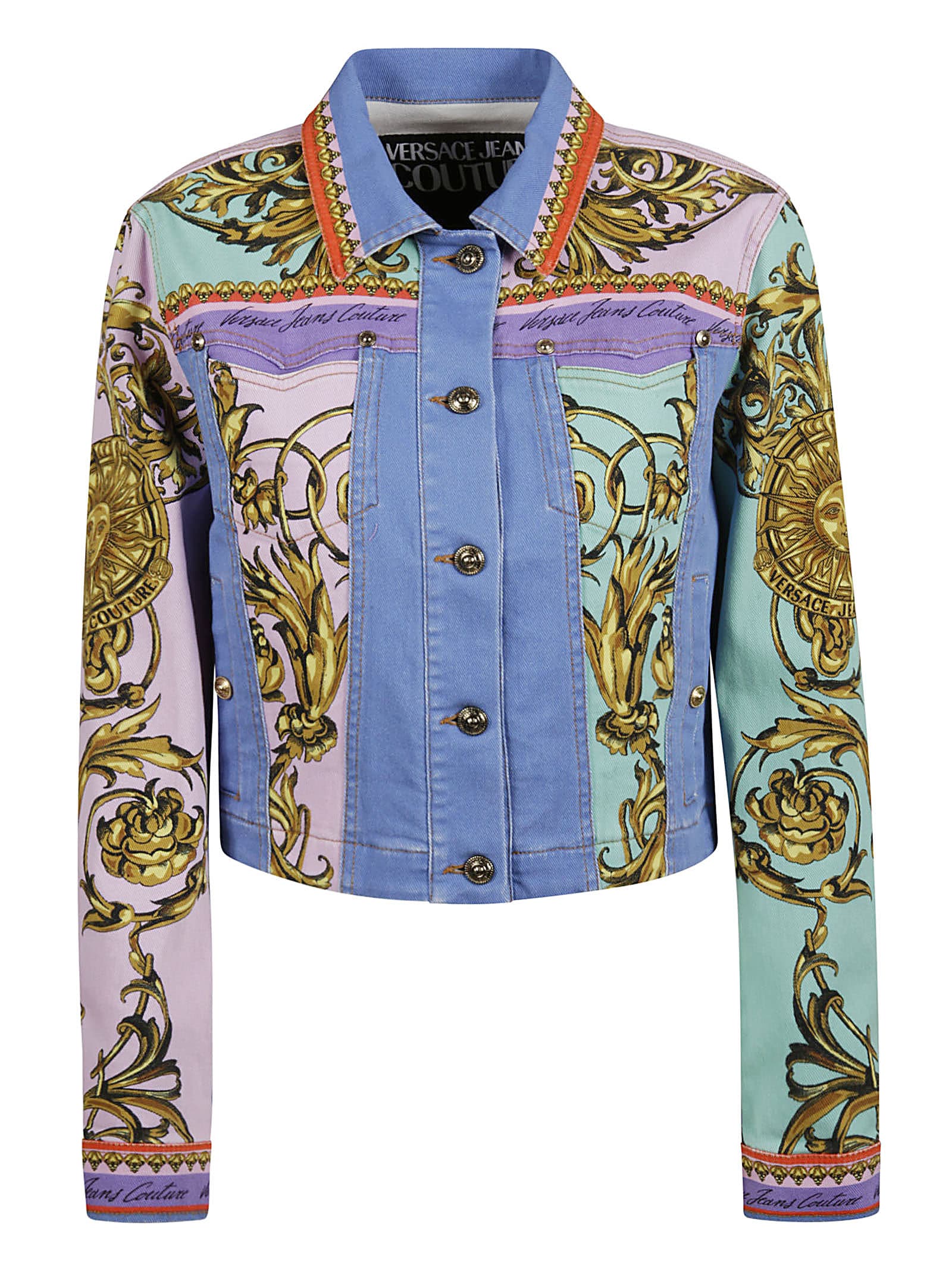 Versace Jeans Couture Denim Printed Jacket
