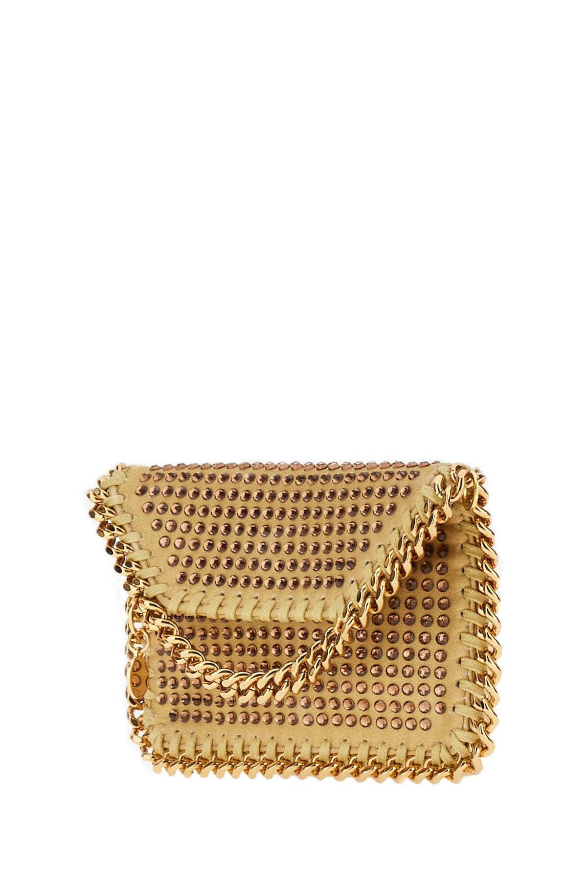 Shop Stella Mccartney Embellished Polyester Falabella Card Holder In 2502