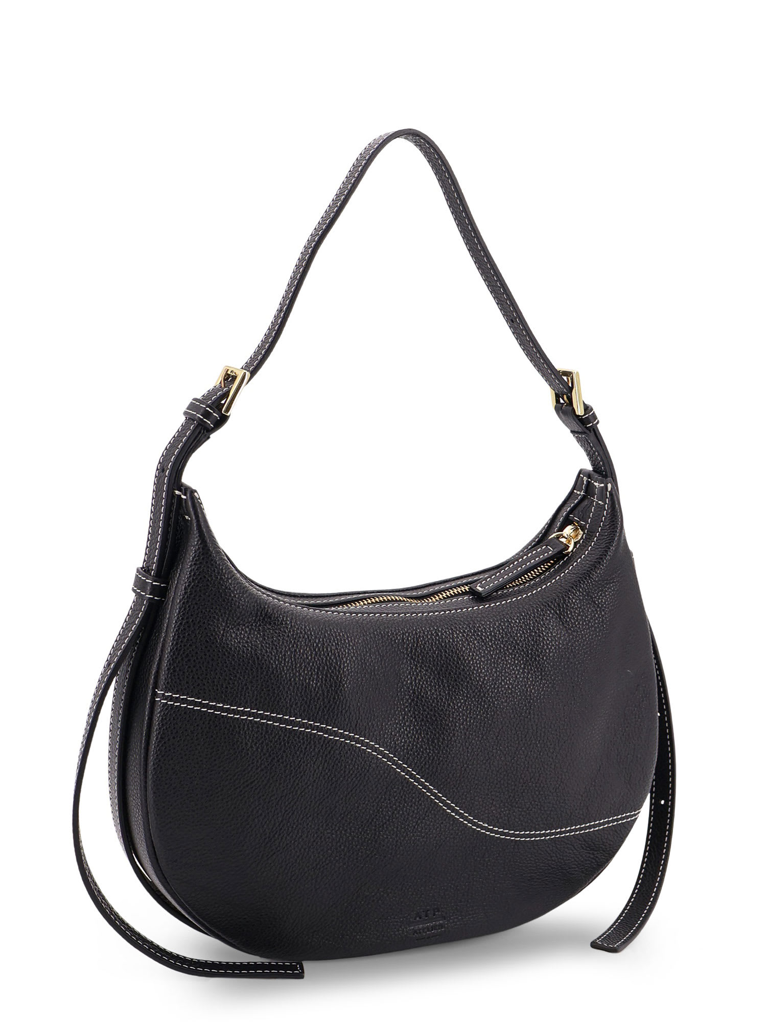 Atp Atelier Shoulder Bag For Leather For Leather In Black