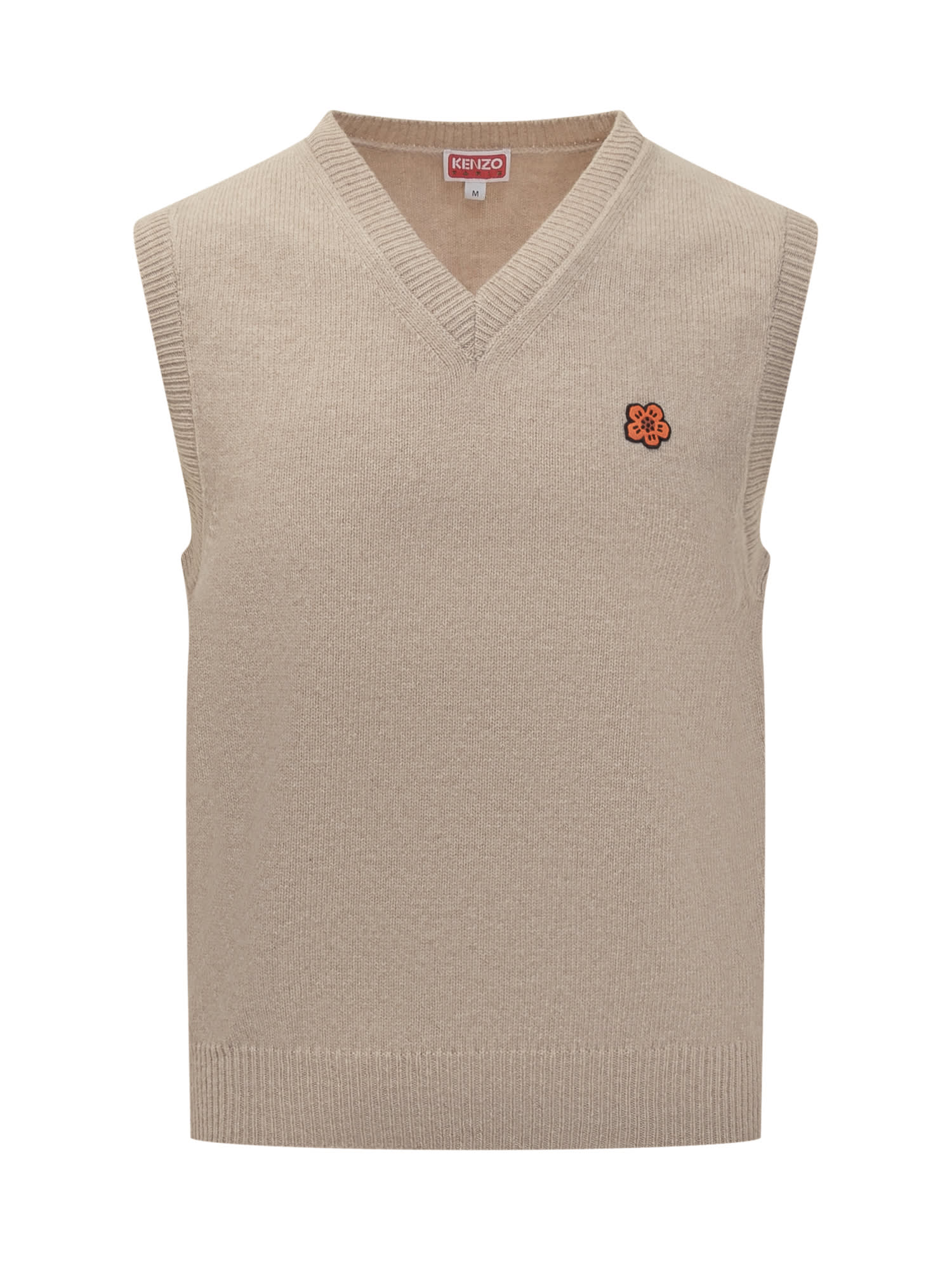 Shop Kenzo Boke Flower Vest In Beige