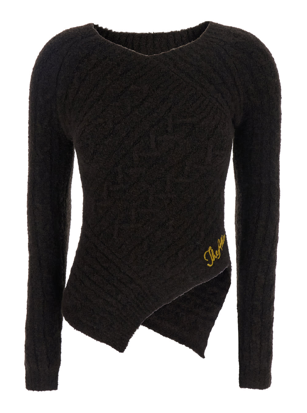 Cable Wool Mix Knit Sweater