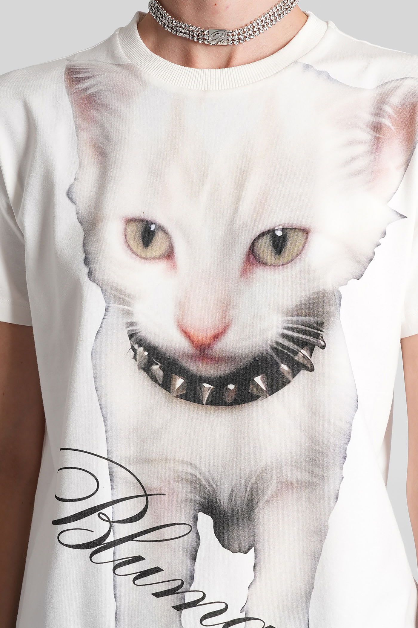 Blumarine Cotton T Shirts In White