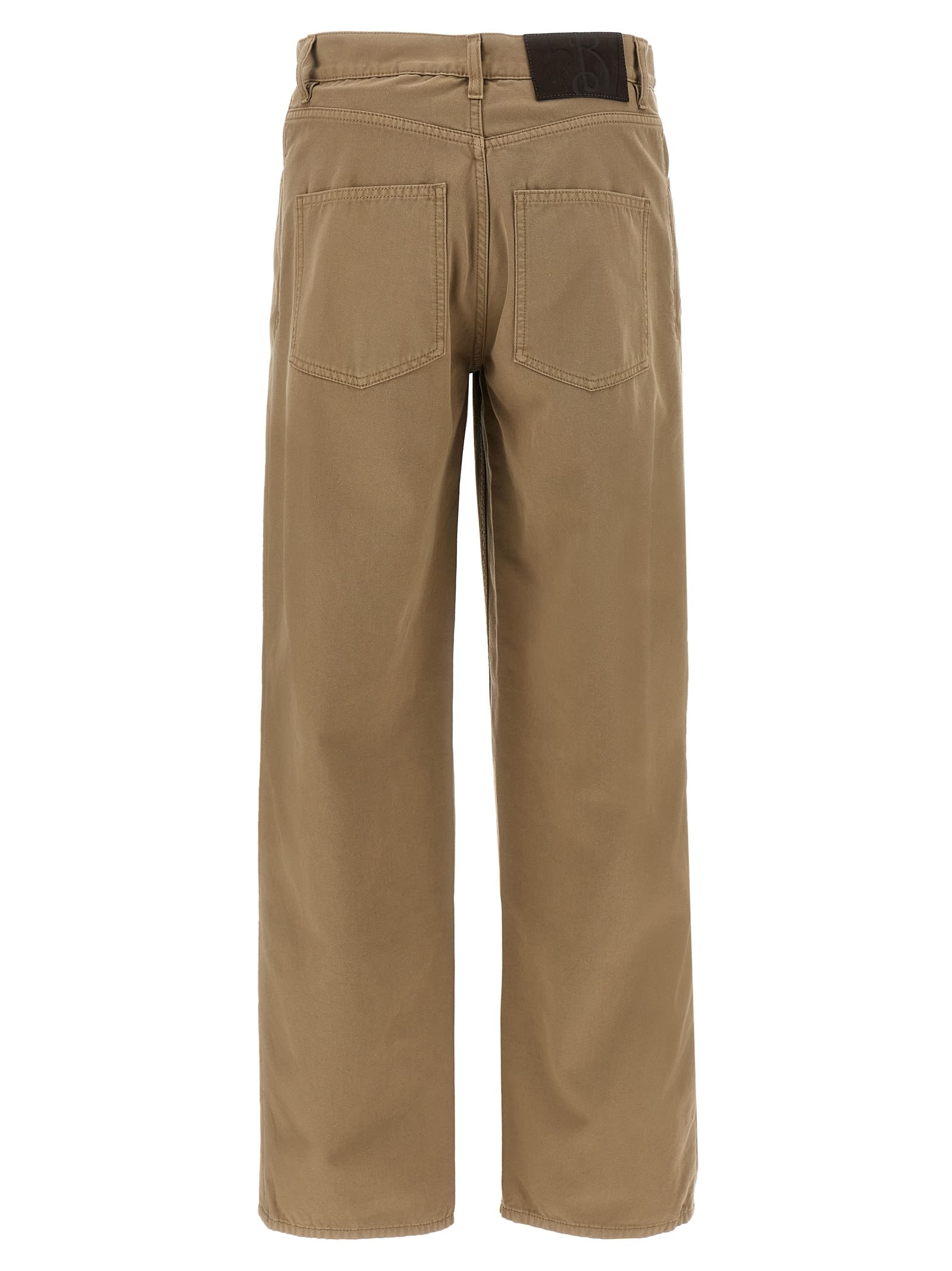 Burberry Trousers Featuring Wide Leg And 5 Pockets In Multicolor