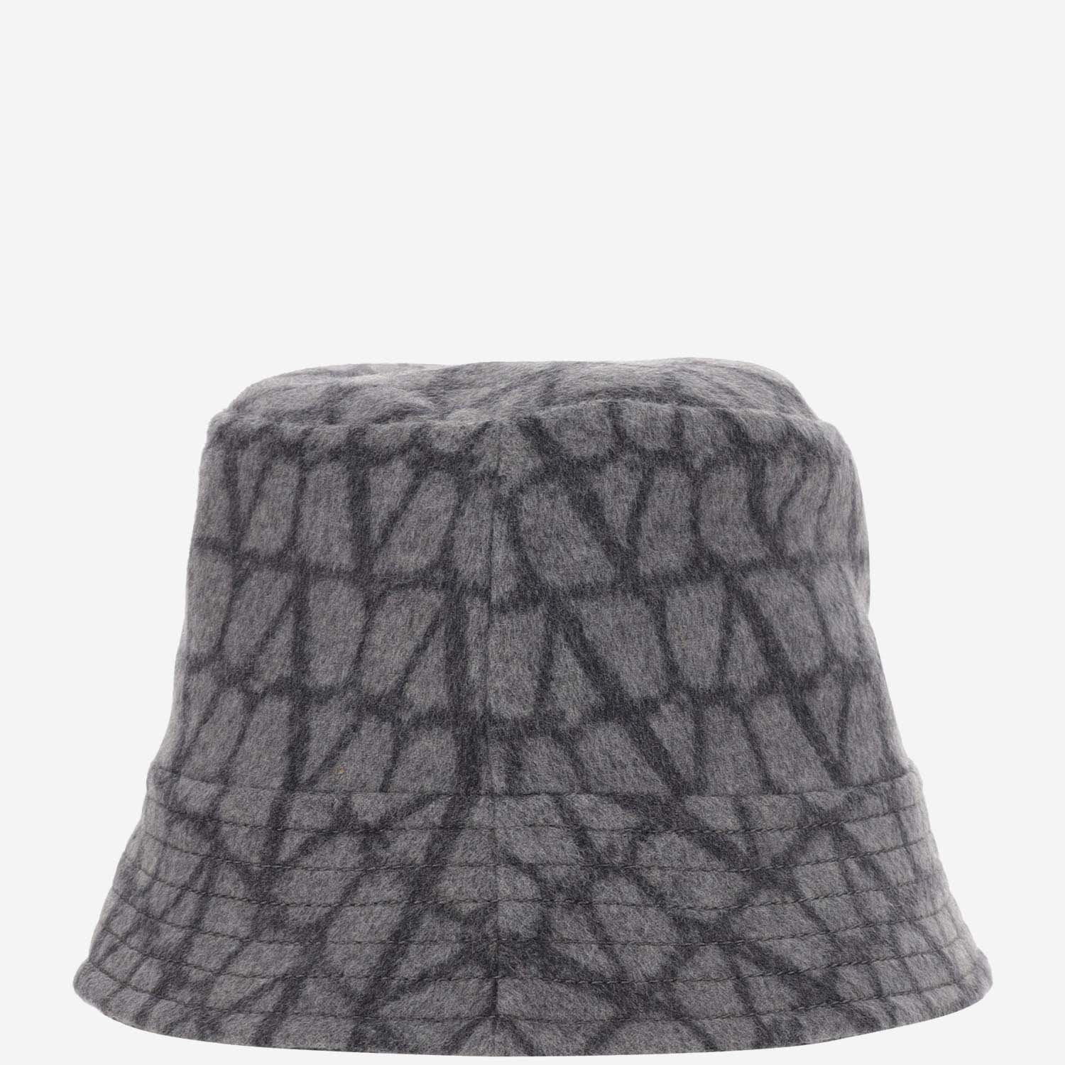 Valentino Toile Iconographe Bucket Hat In Grey