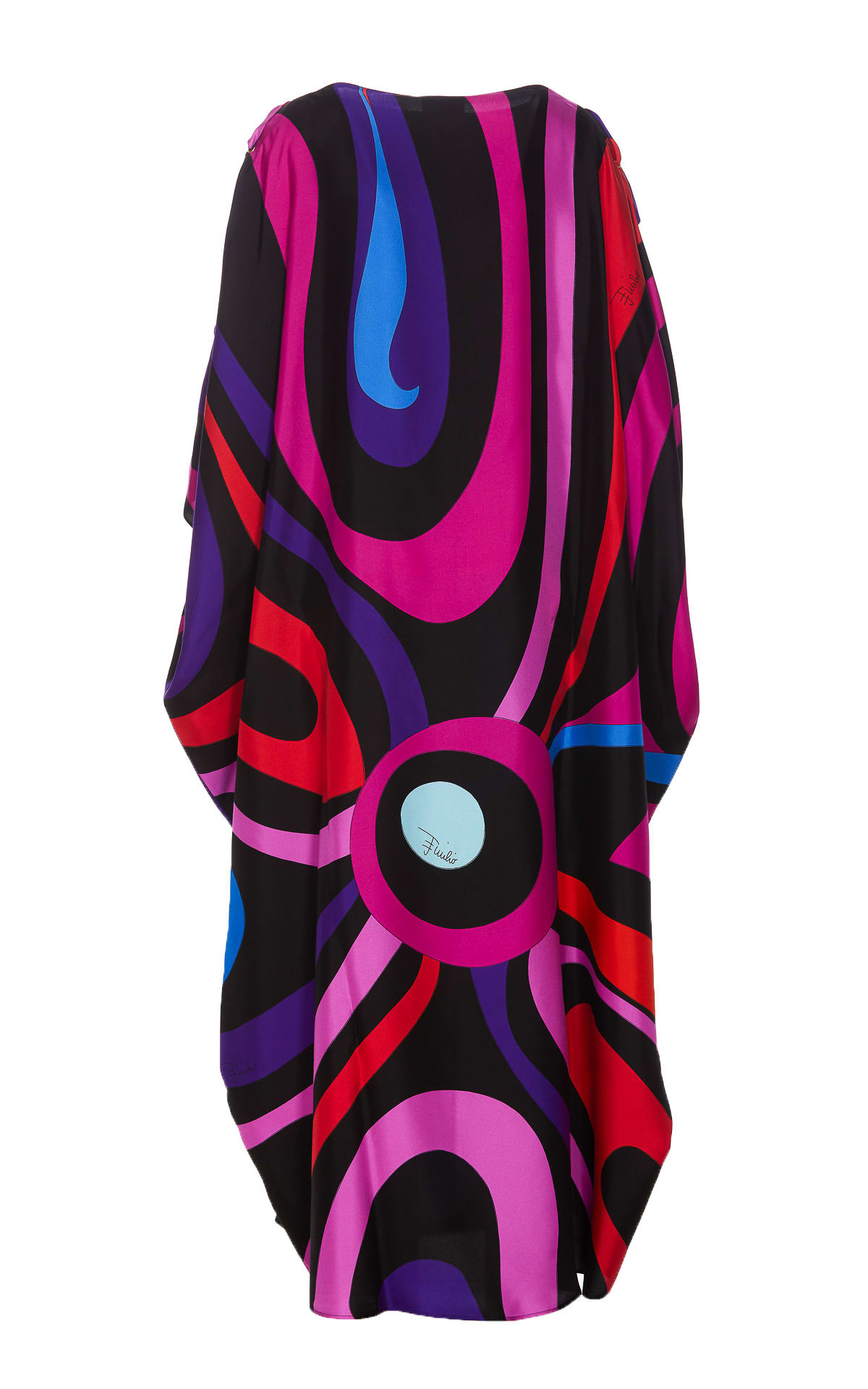 Shop Pucci Marmo Print Kaftan In Multicolour