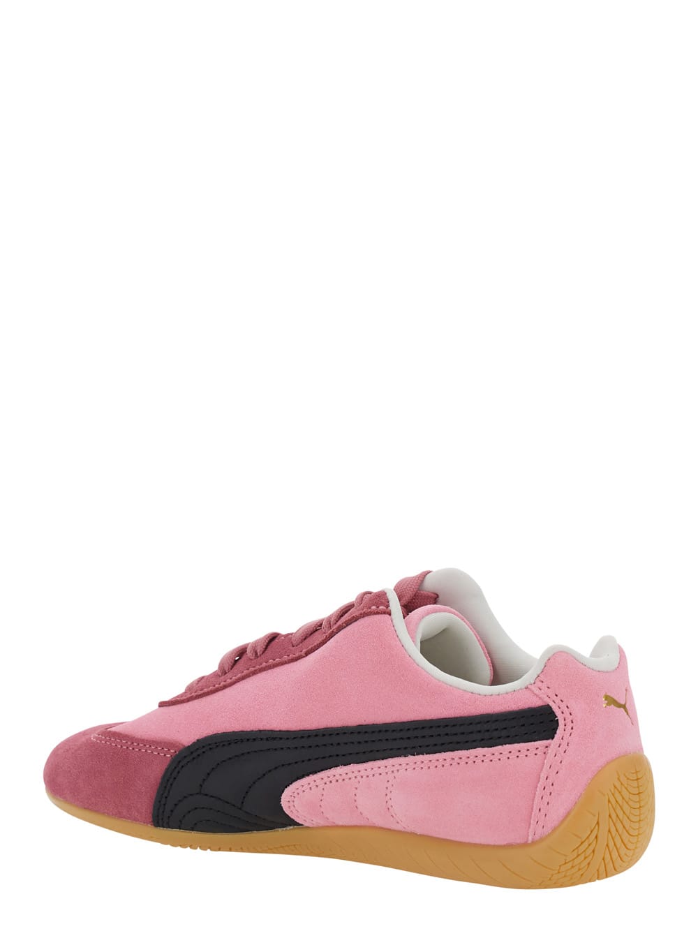 Puma Sneakers With Contrast Panels And Rubber Sole In Pink