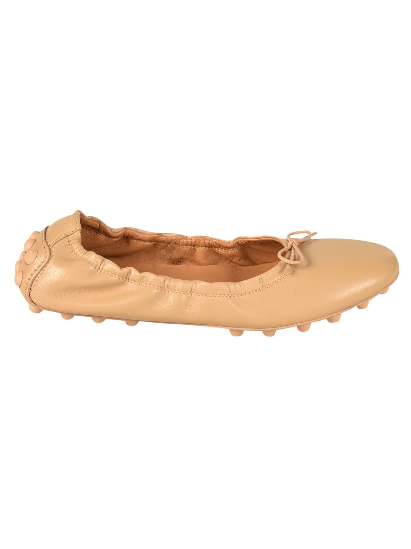 Tod's Bow Lace Ballerinas In 9998