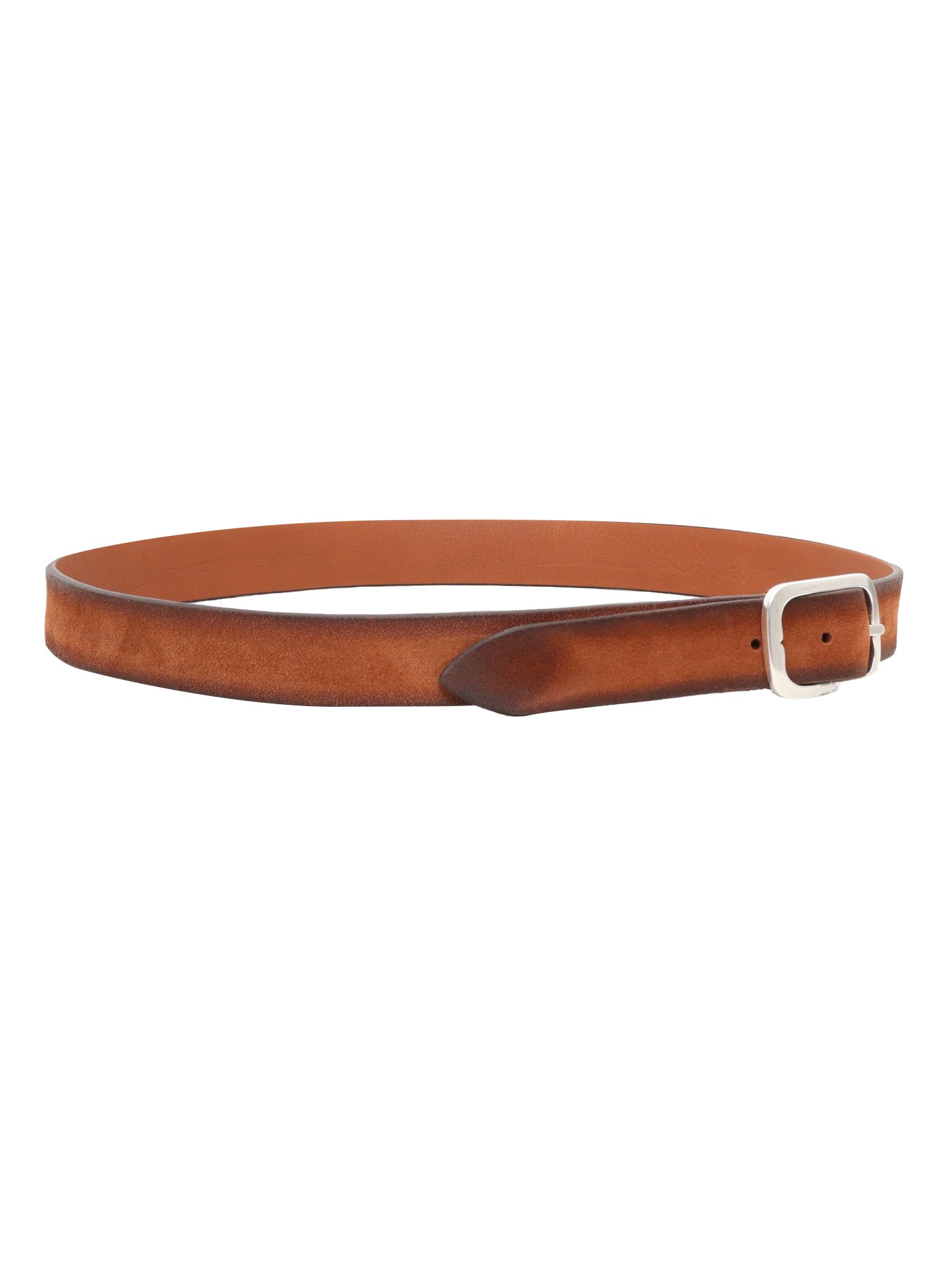 Shop Orciani Brown Leather Belt