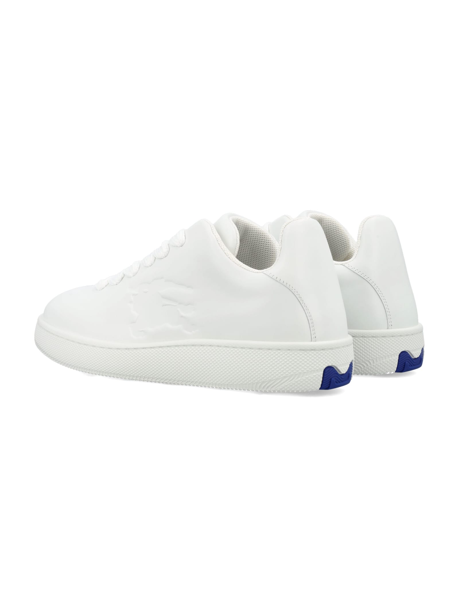 Shop Burberry Mf Box Sneakers In White