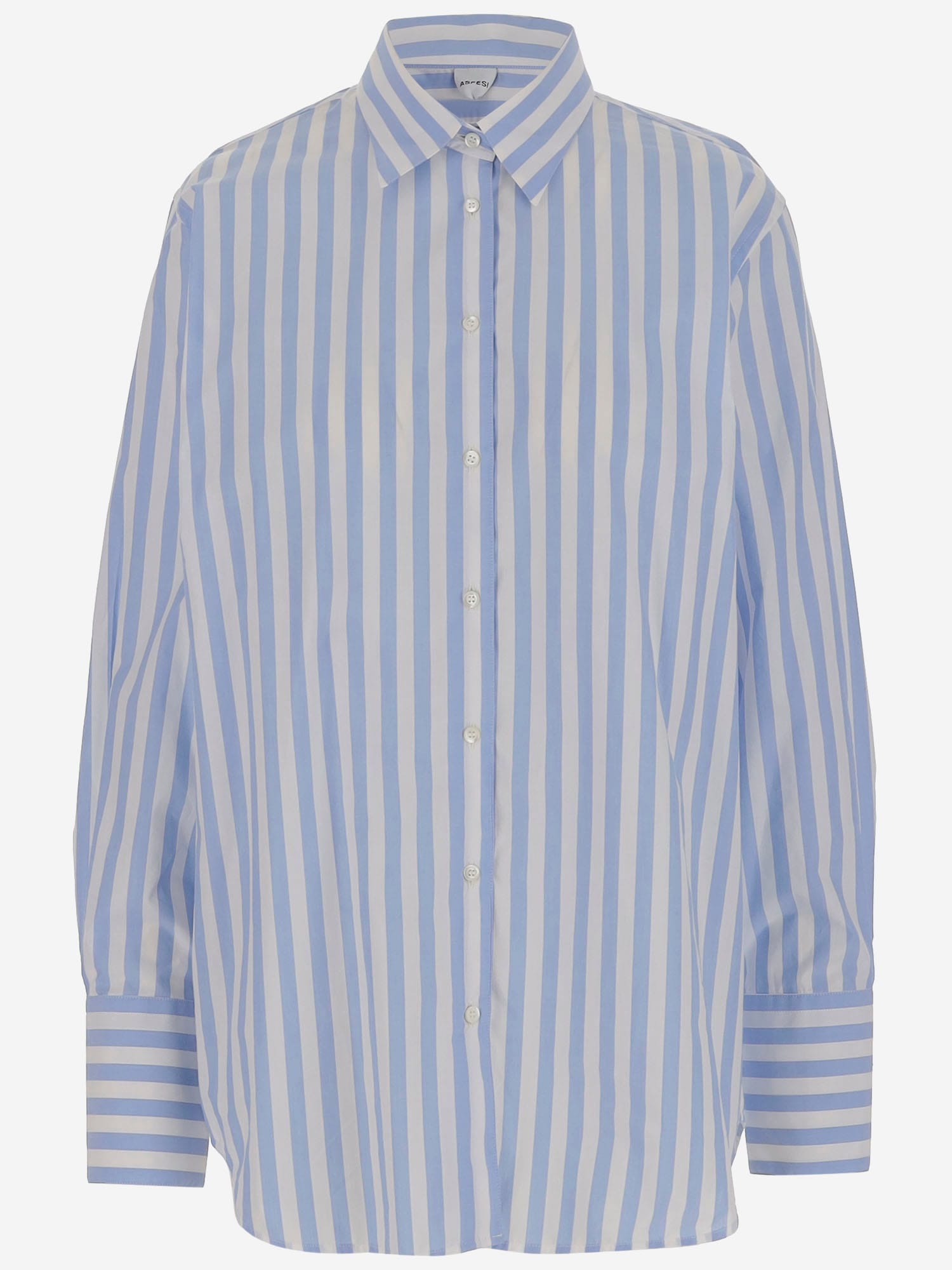 ASPESI COTTON SHIRT WITH STRIPED PATTERN 