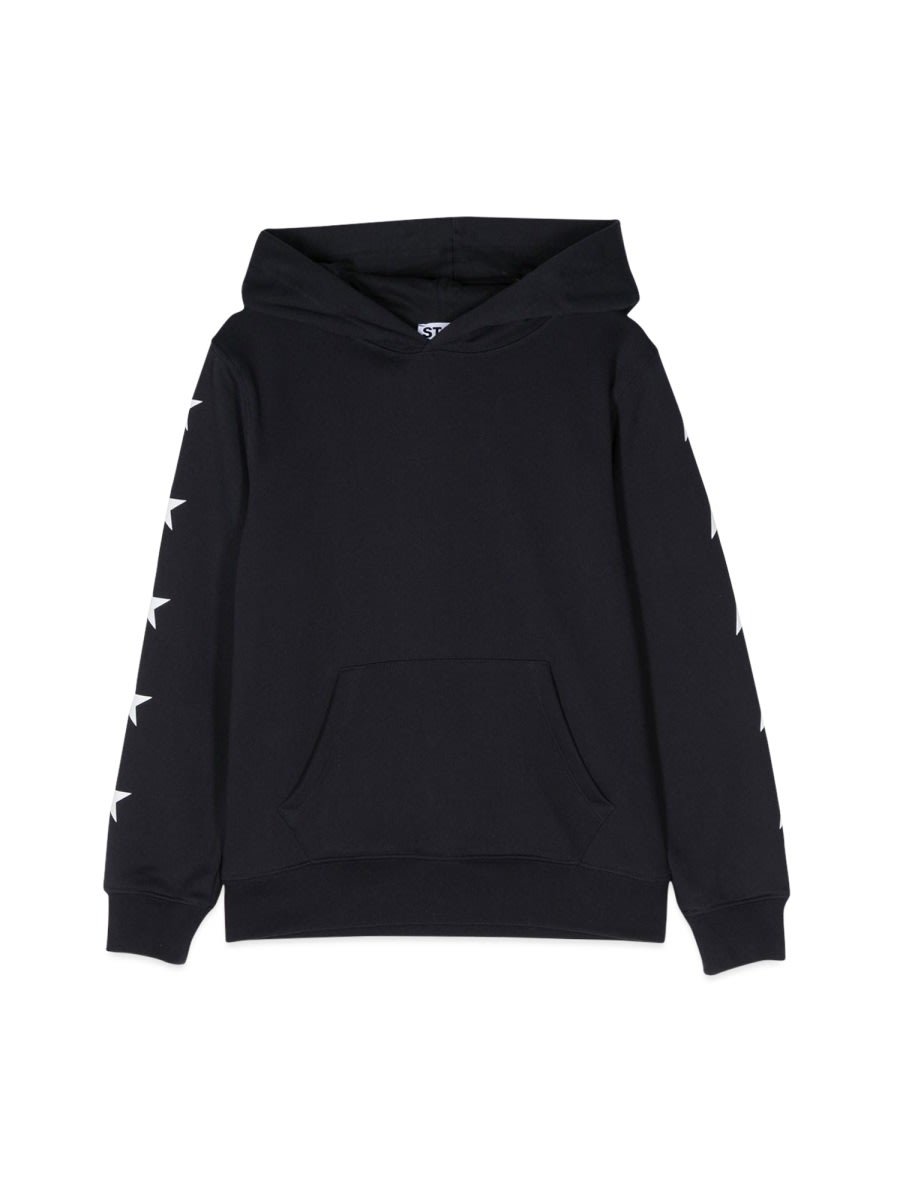 Golden Goose Hoodie Multistar In Blue