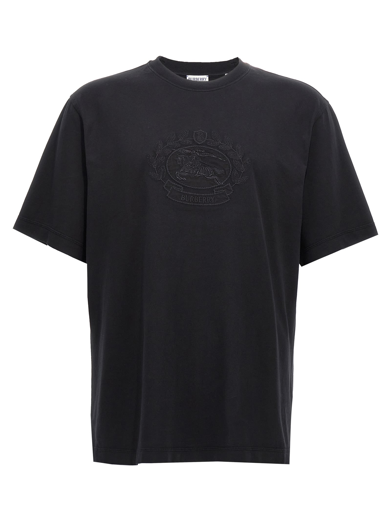 BURBERRY LOGO EMBROIDERY T-SHIRT 