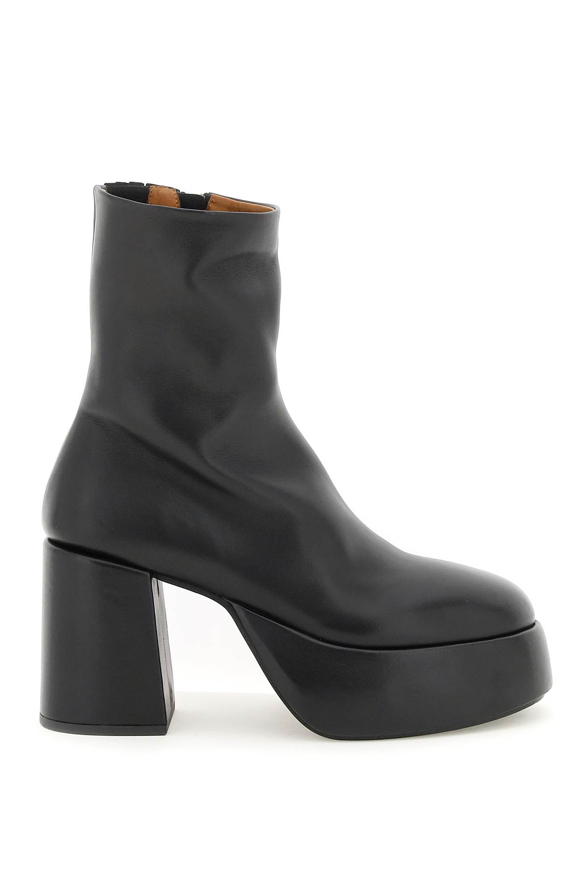 MARSÈLL TACPLAT LEATHER ANKLE BOOTS